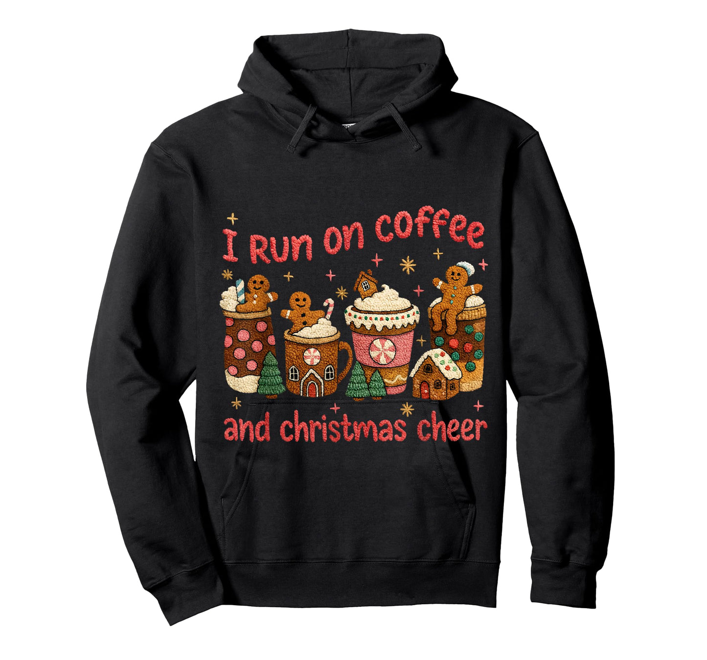 Coffee and Christmas Cheer Cute Gingerbread T-Shirt