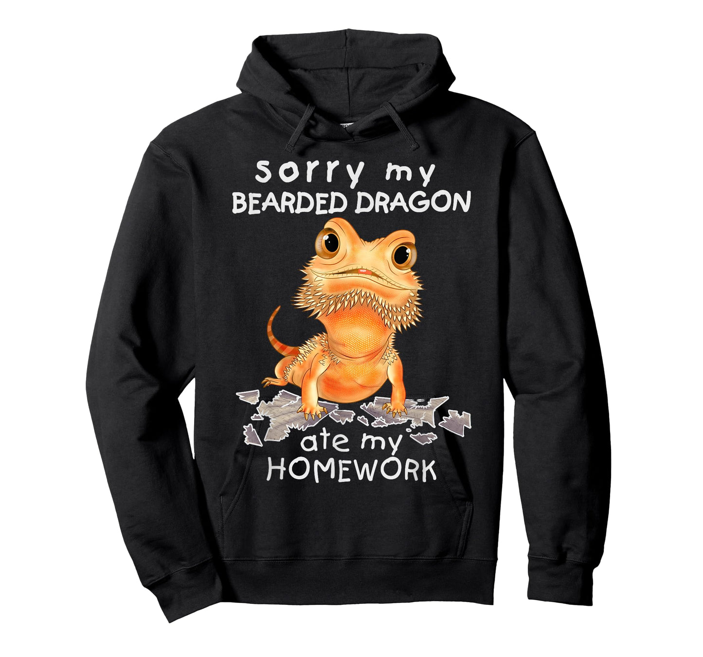 Funny Bearded Dragon Cute Lizard Beardie Ate My Homework T-Shirt