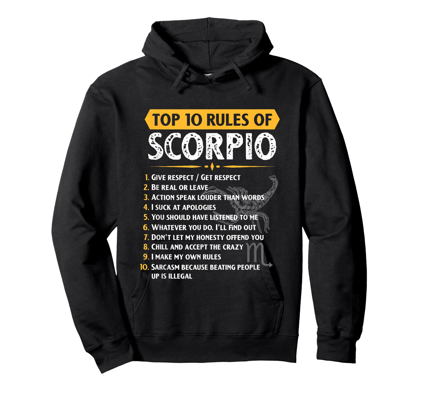 Top 10 Rules Scorpio Horoscope Birthday T-Shirt