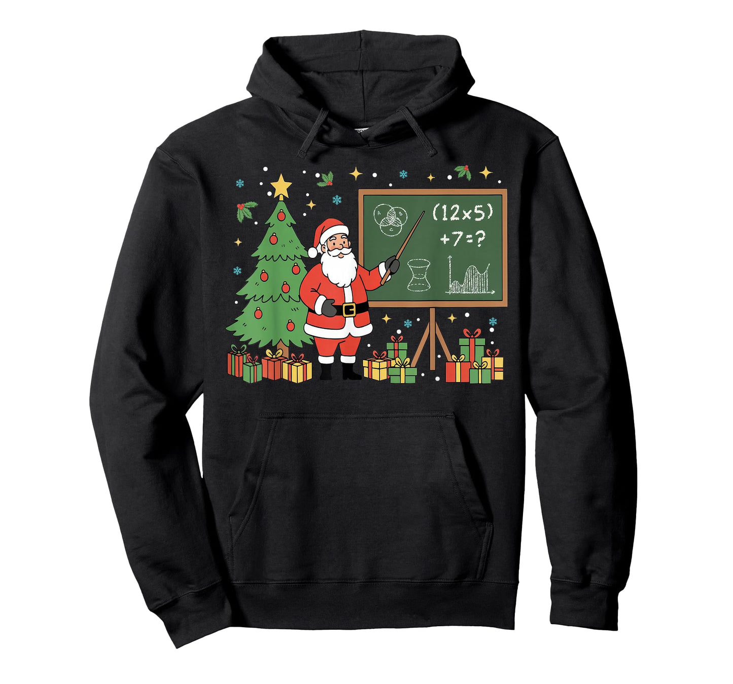 67 Teacher Santa Christmas Six Seven Meme Math Teacher Xmas T-Shirt