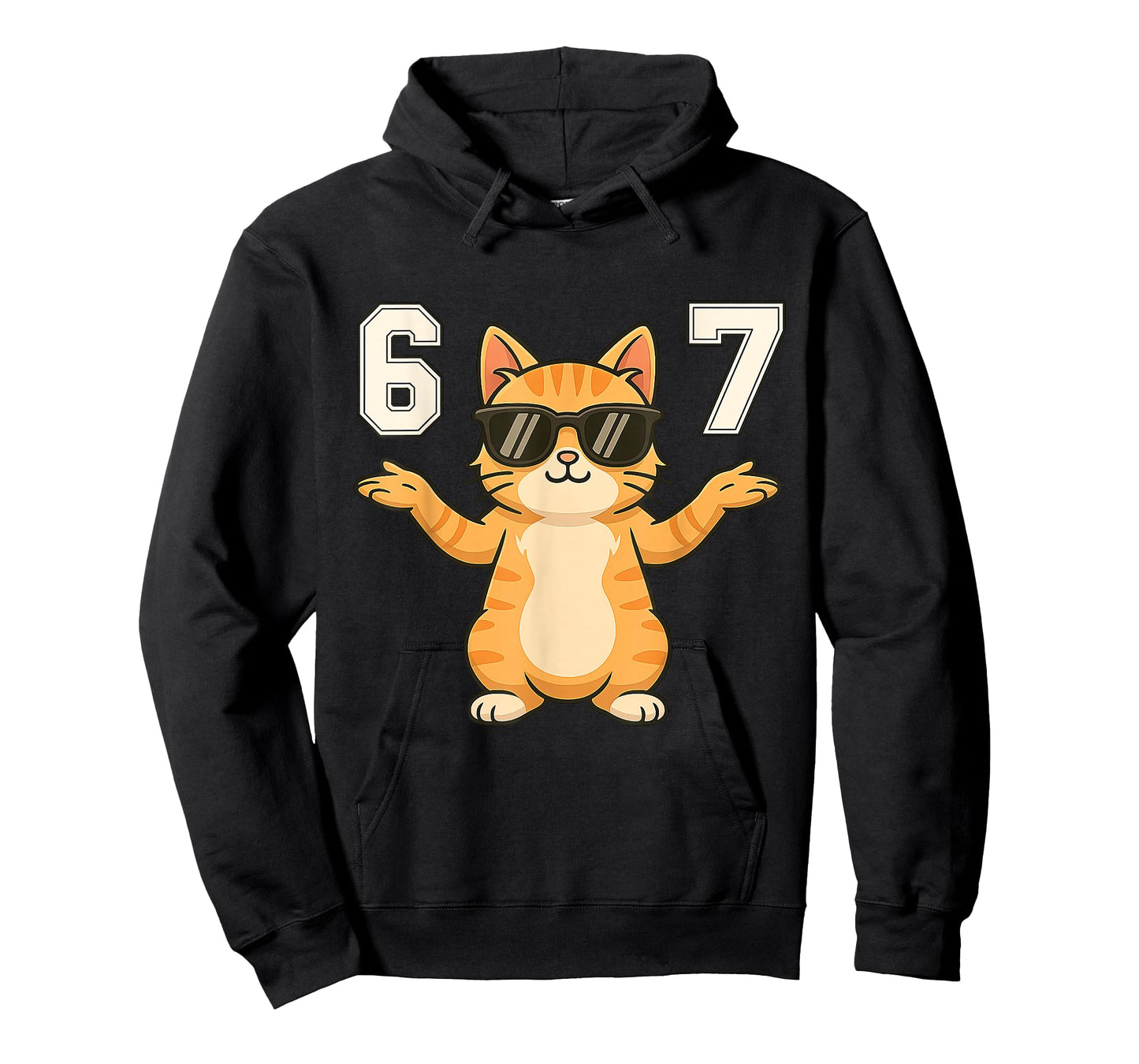 67 Funny Cat Six Seven Meme Gen Z Alpha Humor Animal Lovers T-Shirt