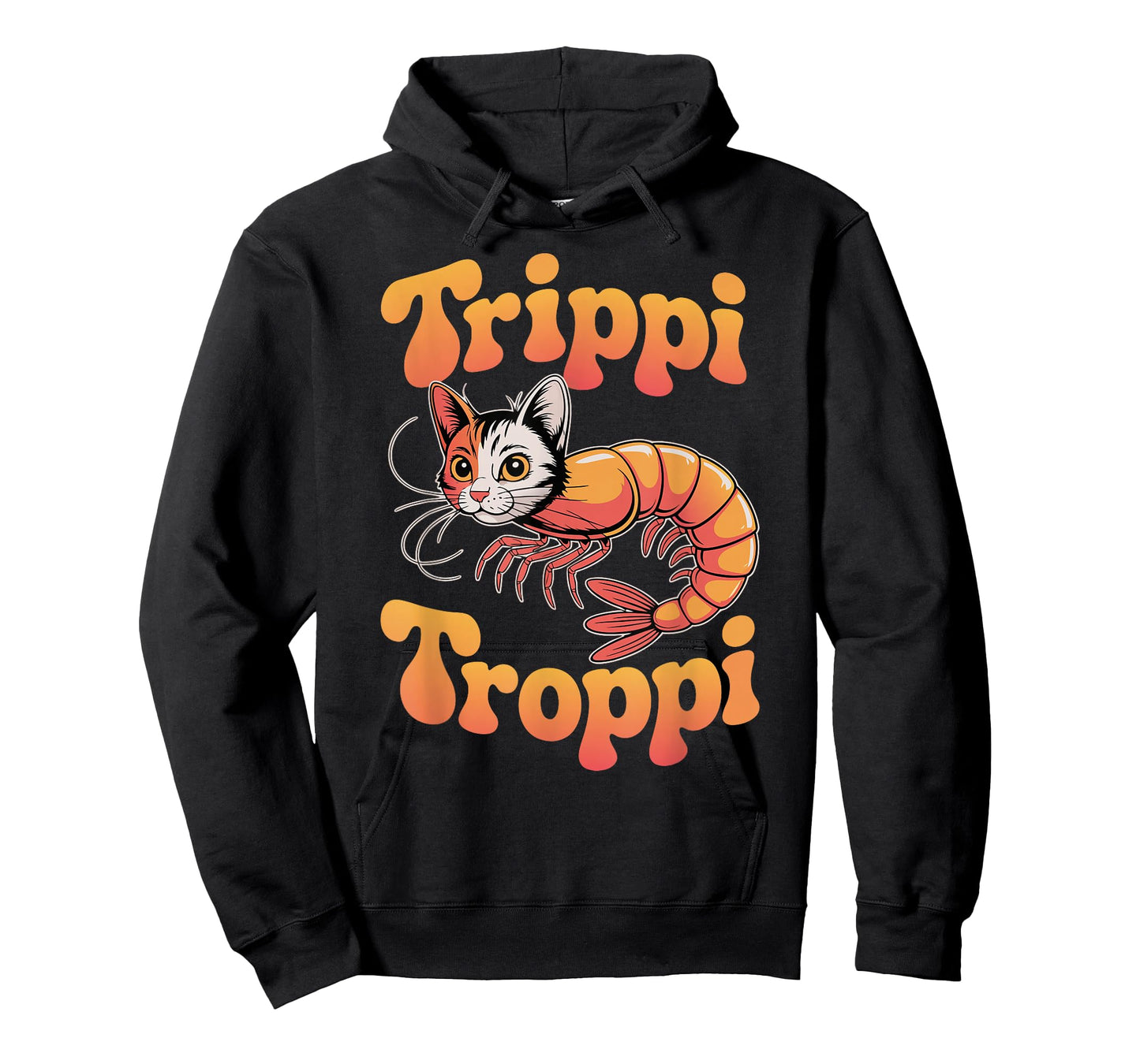 Trippi Troppi Shrimp Cat Italian Brainrot Retro 70s Meme T-Shirt