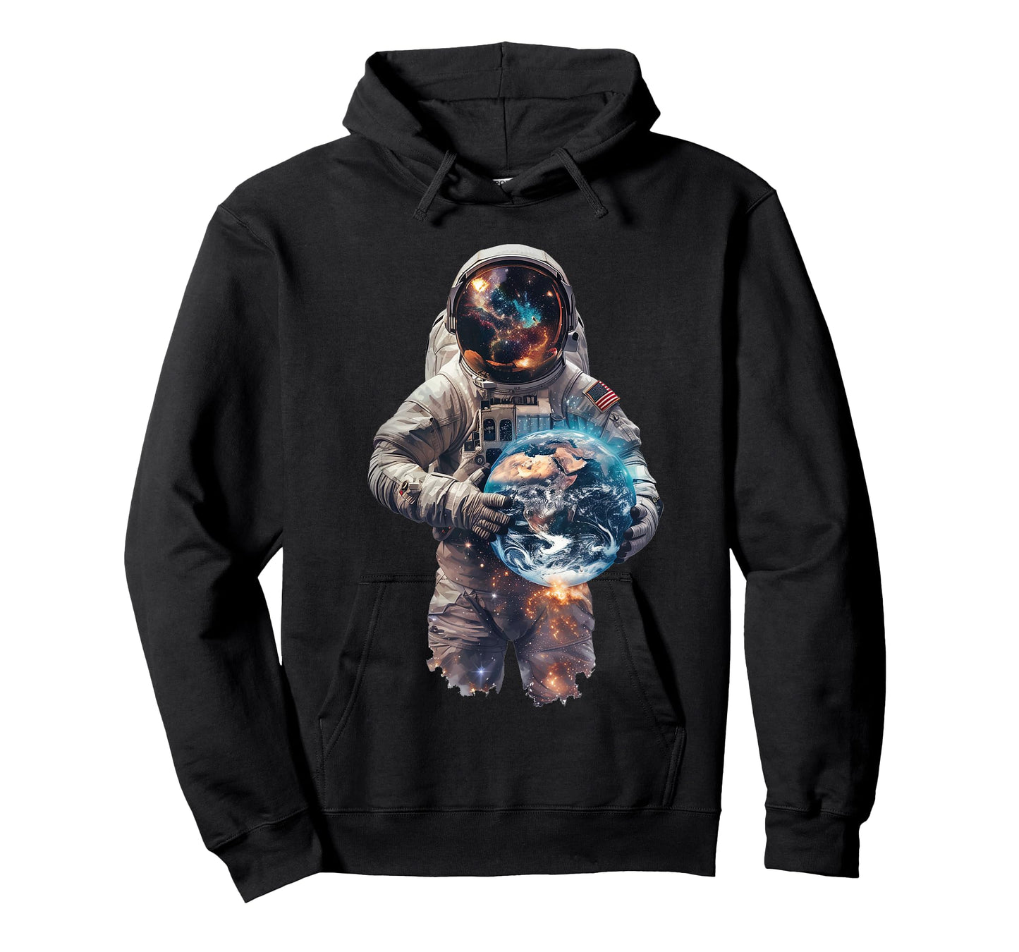 Astronaut Holds Earth in Space T-Shirt