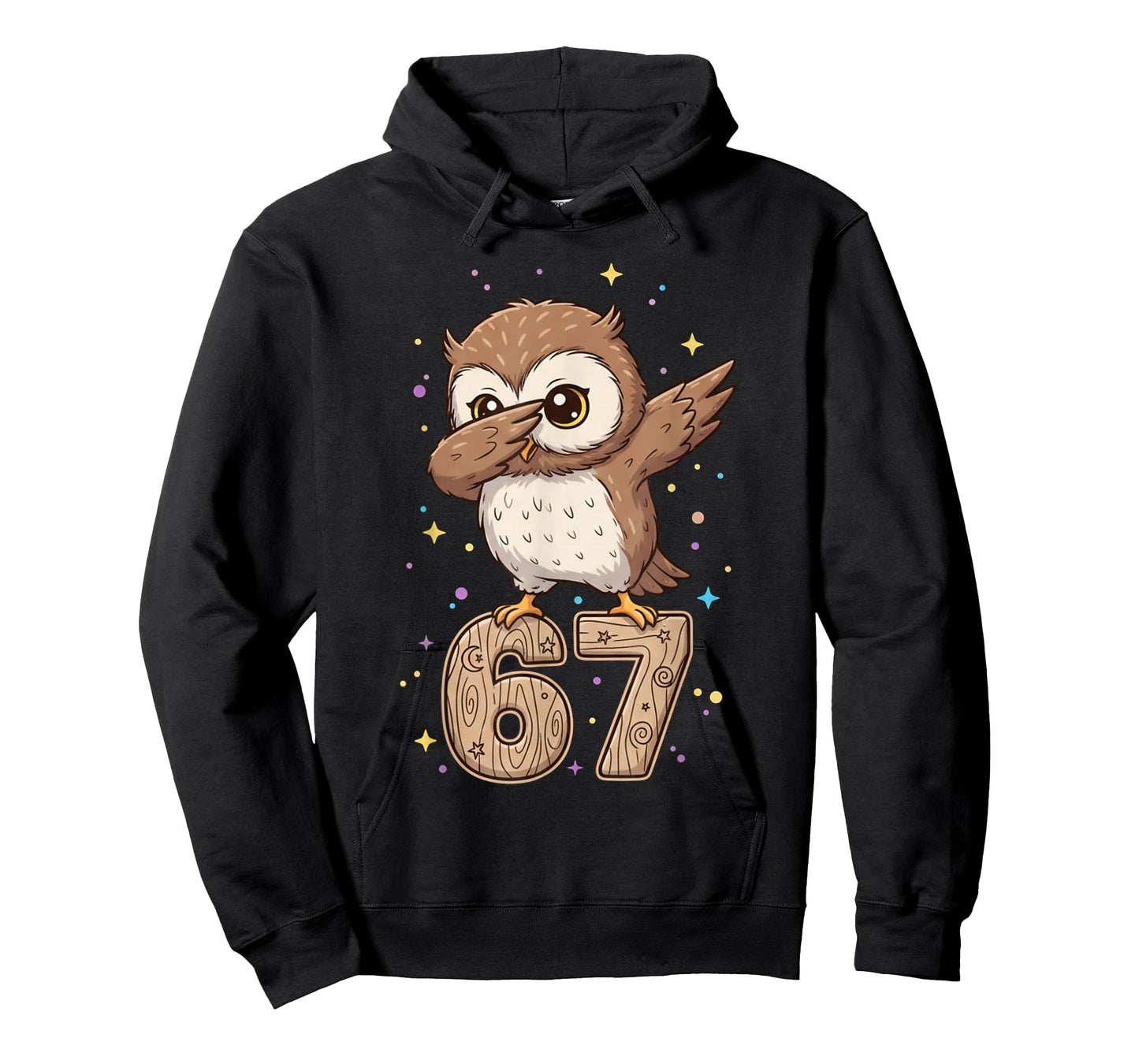 Dabbing Owl 67 Funny Six Seven Gen Z Slang Meme Cute T-Shirt