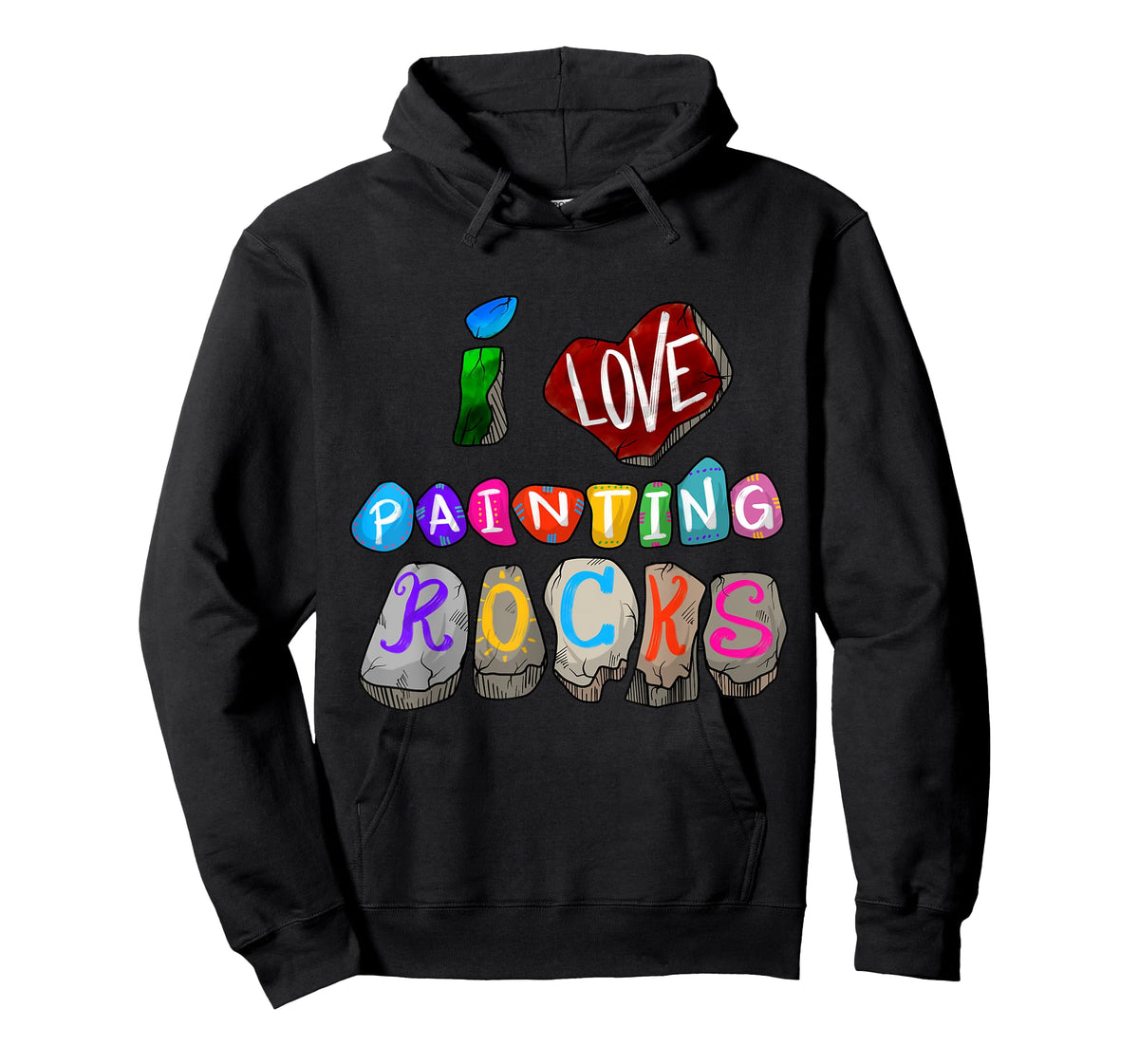 Funny I Love Painting Rocks Gift Cool Painter Men Women Kids T-Shirt