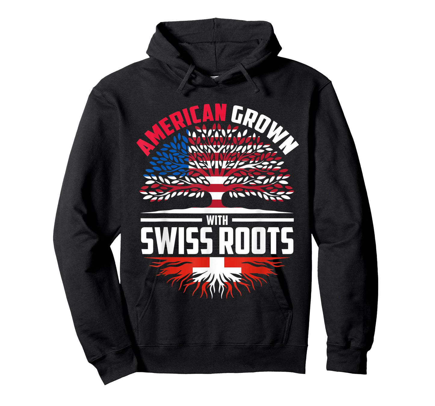 American Grown With Swiss Roots Switzerland Flag Heritage T-Shirt