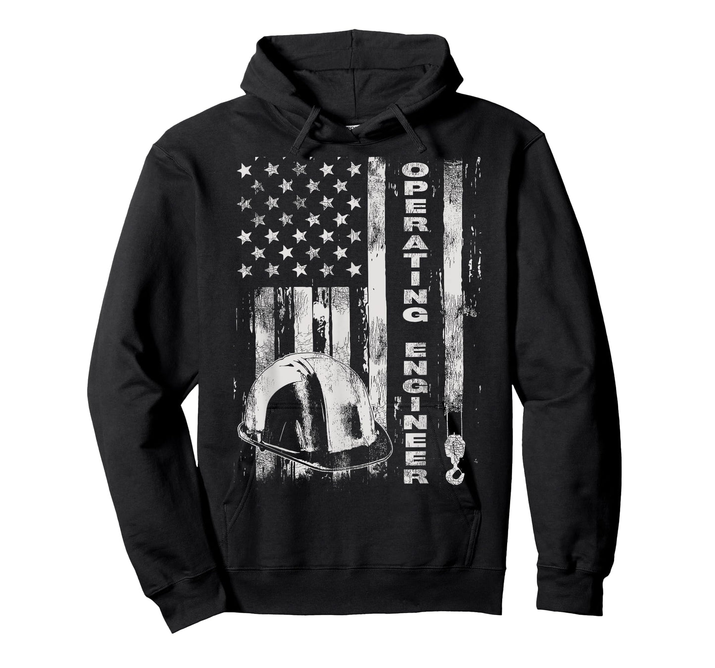 Vintage Operating Engineer American Flag T-Shirt