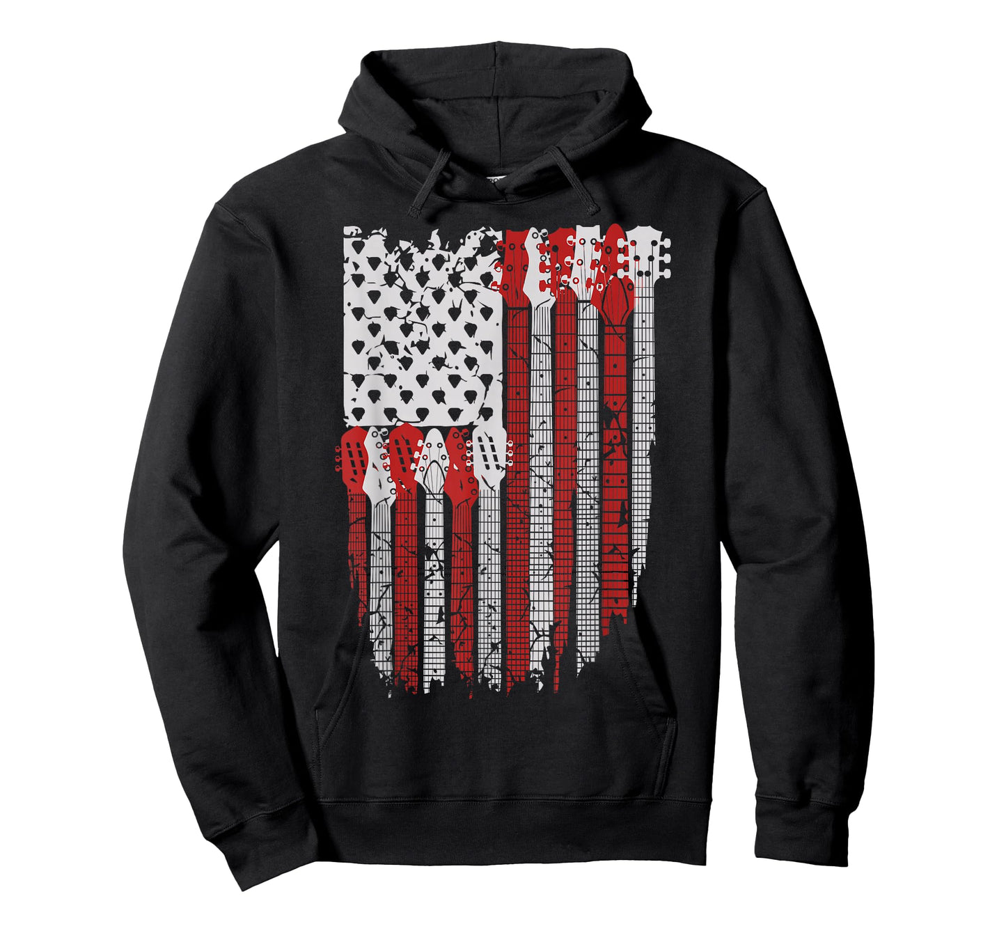USA American Flag Guitar Musician 4th of July Guitarists T-Shirt