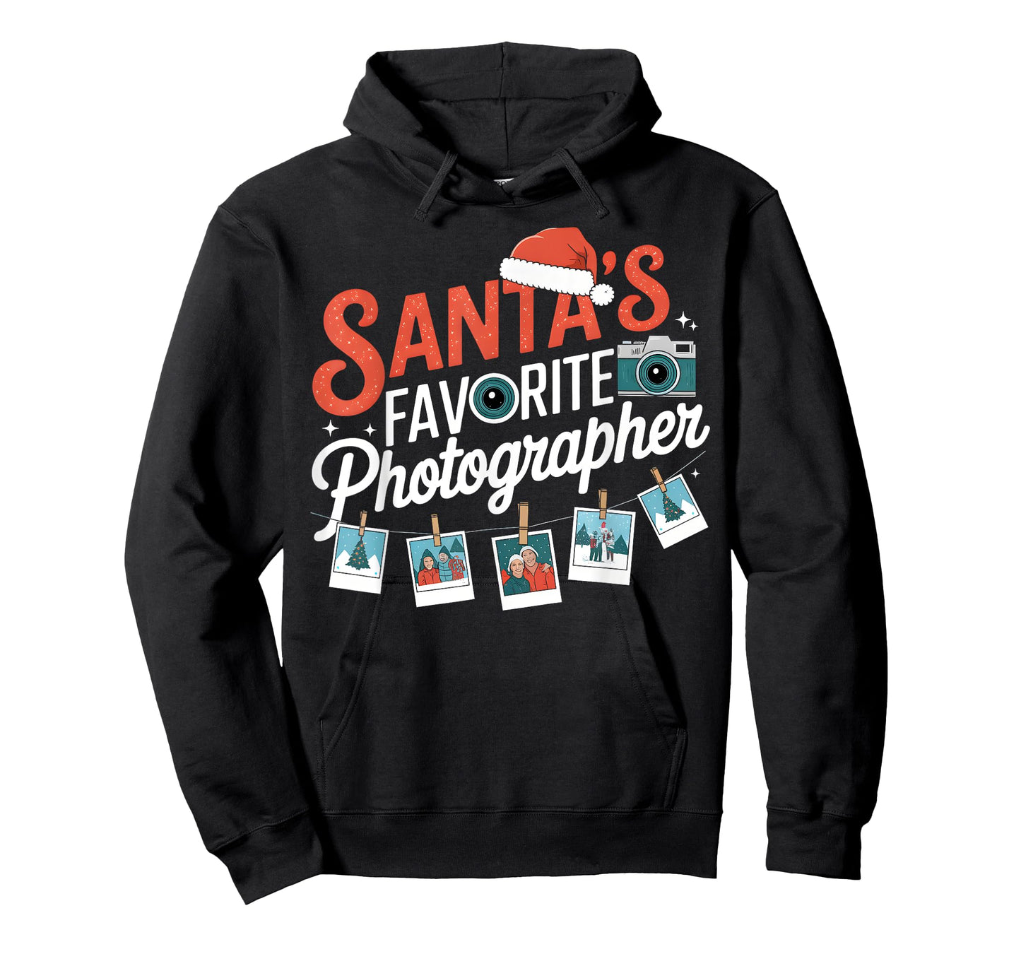 Santas Favorite Photographer Funny Christmas Photography T-Shirt