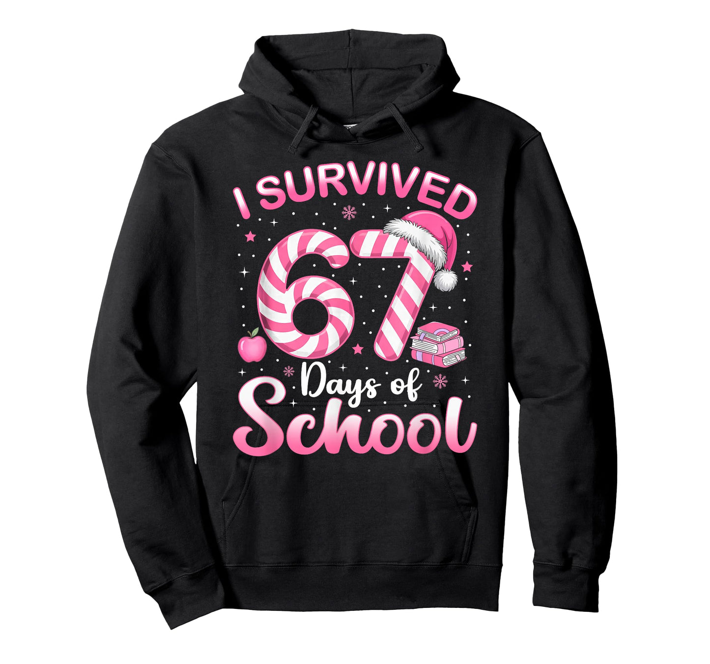 67 Christmas Shirt Teacher Kids I Survived 67 Days of School T-Shirt