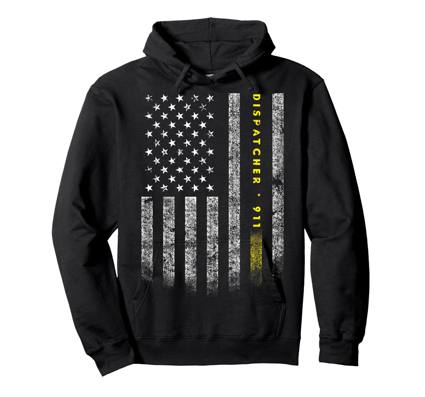 American Flag 911 Dispatcher T-Shirt gold line USA Flag Women Kids Men T-Shirt