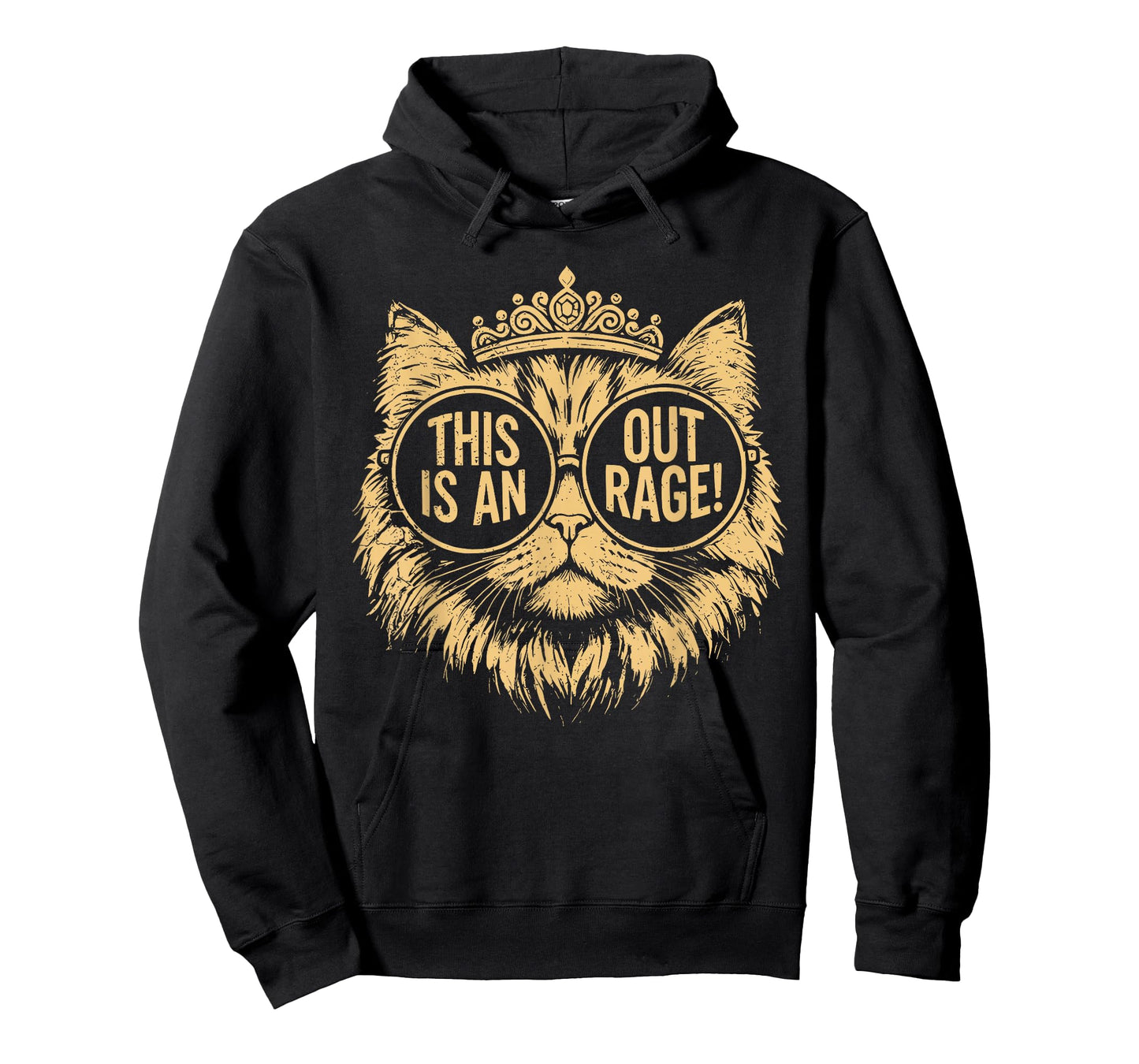 This is an Outrage Cat Meme Funny Sarcastic Quote T-Shirt