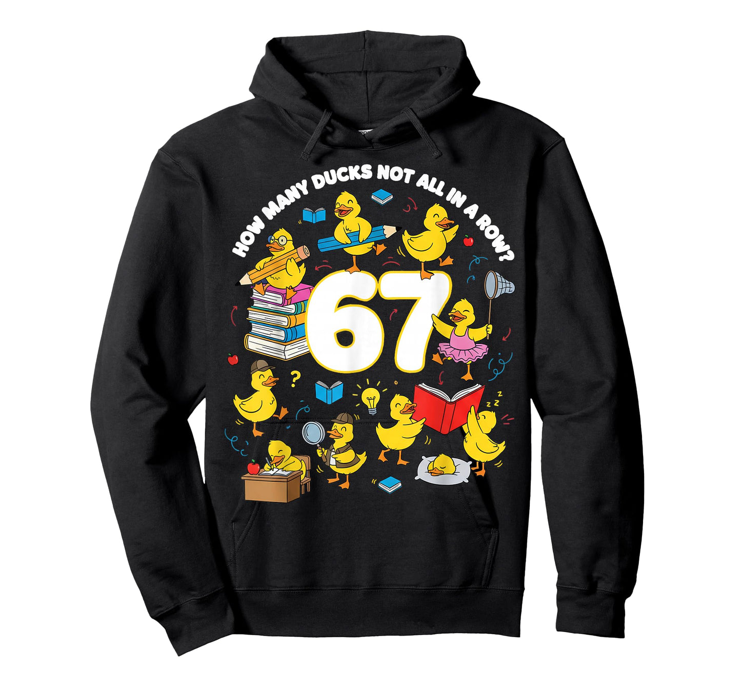 Teacher Six Seven Meme 67 Funny Teacher Duck in A Row T-Shirt