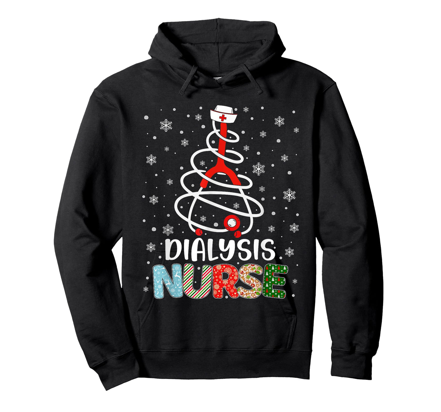 Cute Dialysis Nurse Xmas Tree Merry Christmas Nurse Nursing T-Shirt