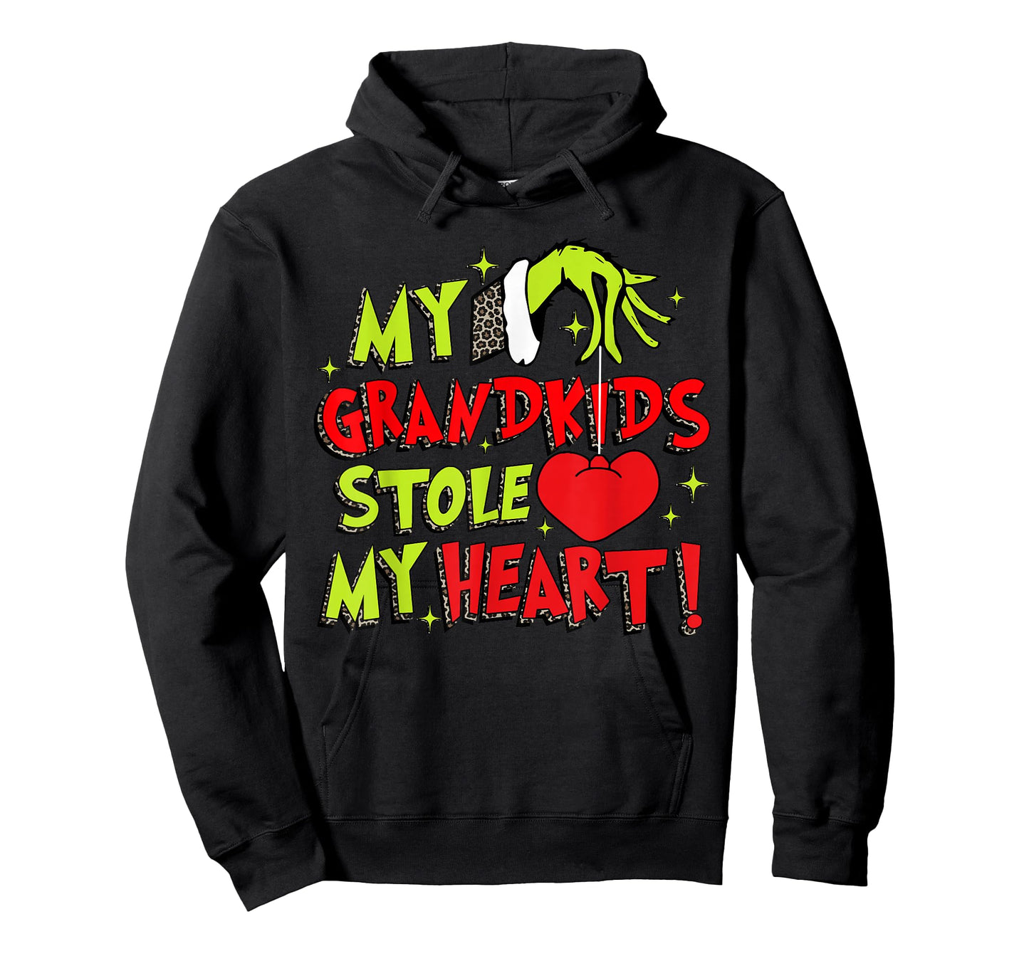 My Grandkids Stole My Heart Grandma Christmas Holiday Xmas T-Shirt