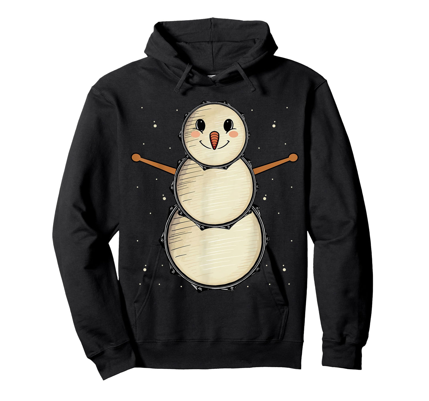 Snowman Drums Percussionist Drummer Christmas T-Shirt
