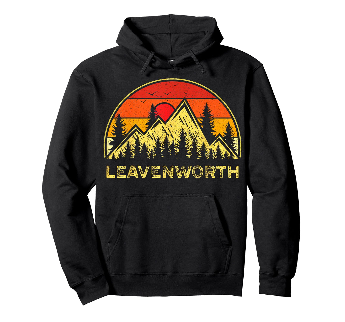 Vintage Leavenworth Washington WA Mountains Hiking Souvenirs T-Shirt