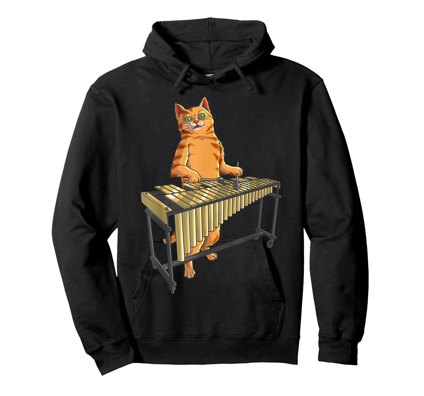 Funny Cat Playing Vibraphone | Cool Animal Musicians Gift T-Shirt