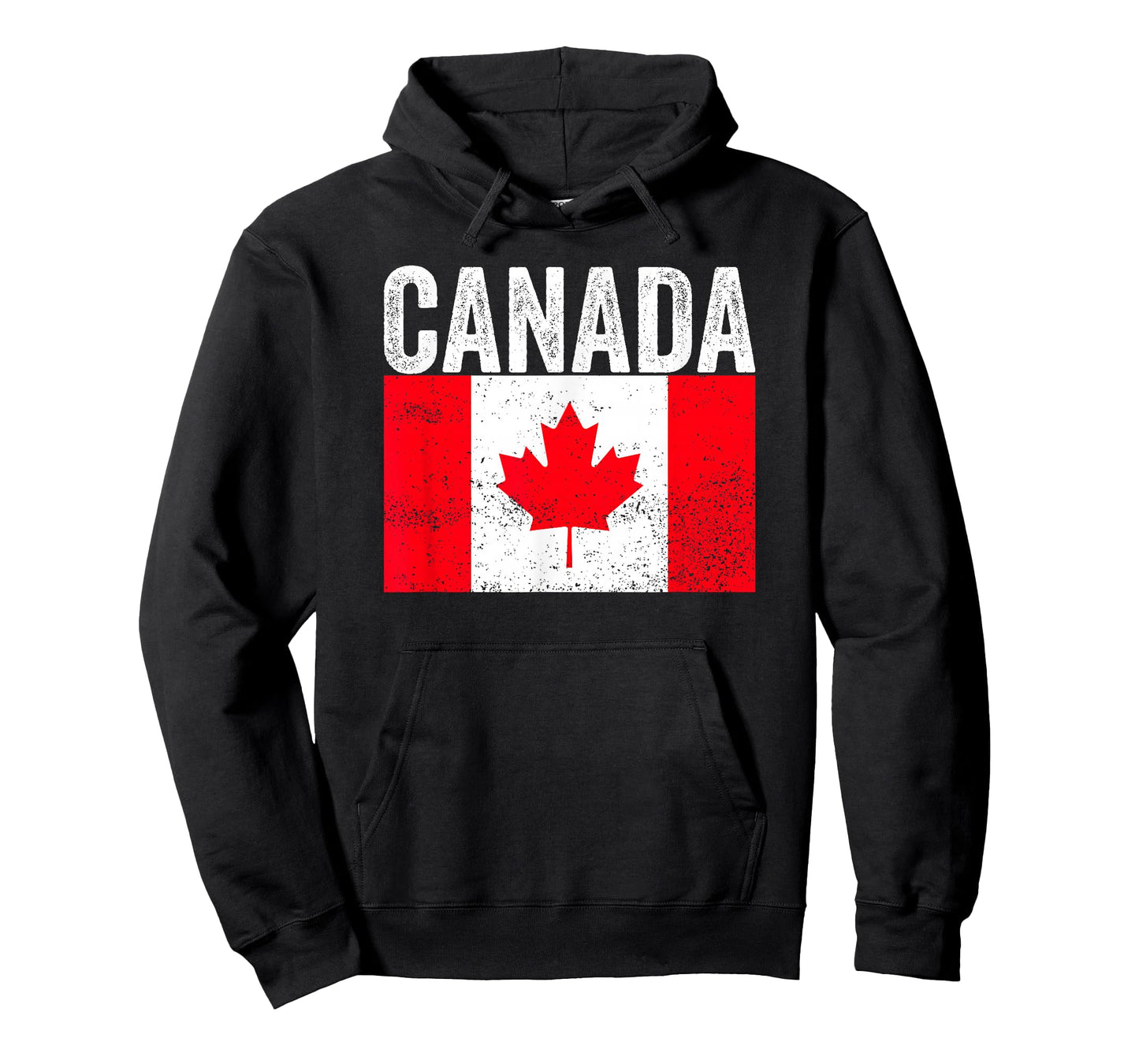 Vintage Canada Flag Distressed Maple Leaf Patriotic Design T-Shirt
