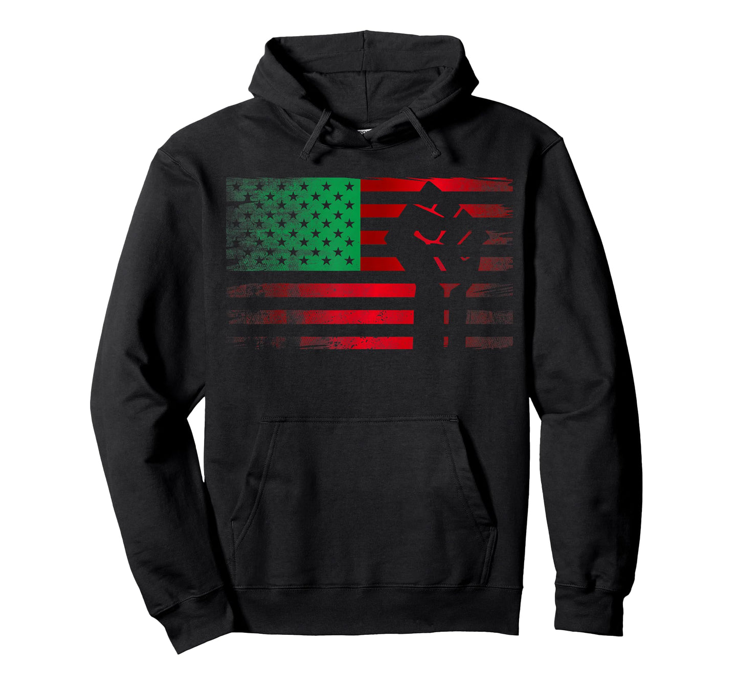 Pan African Fist UNIA American Flag Freedom Black Liberation T-Shirt