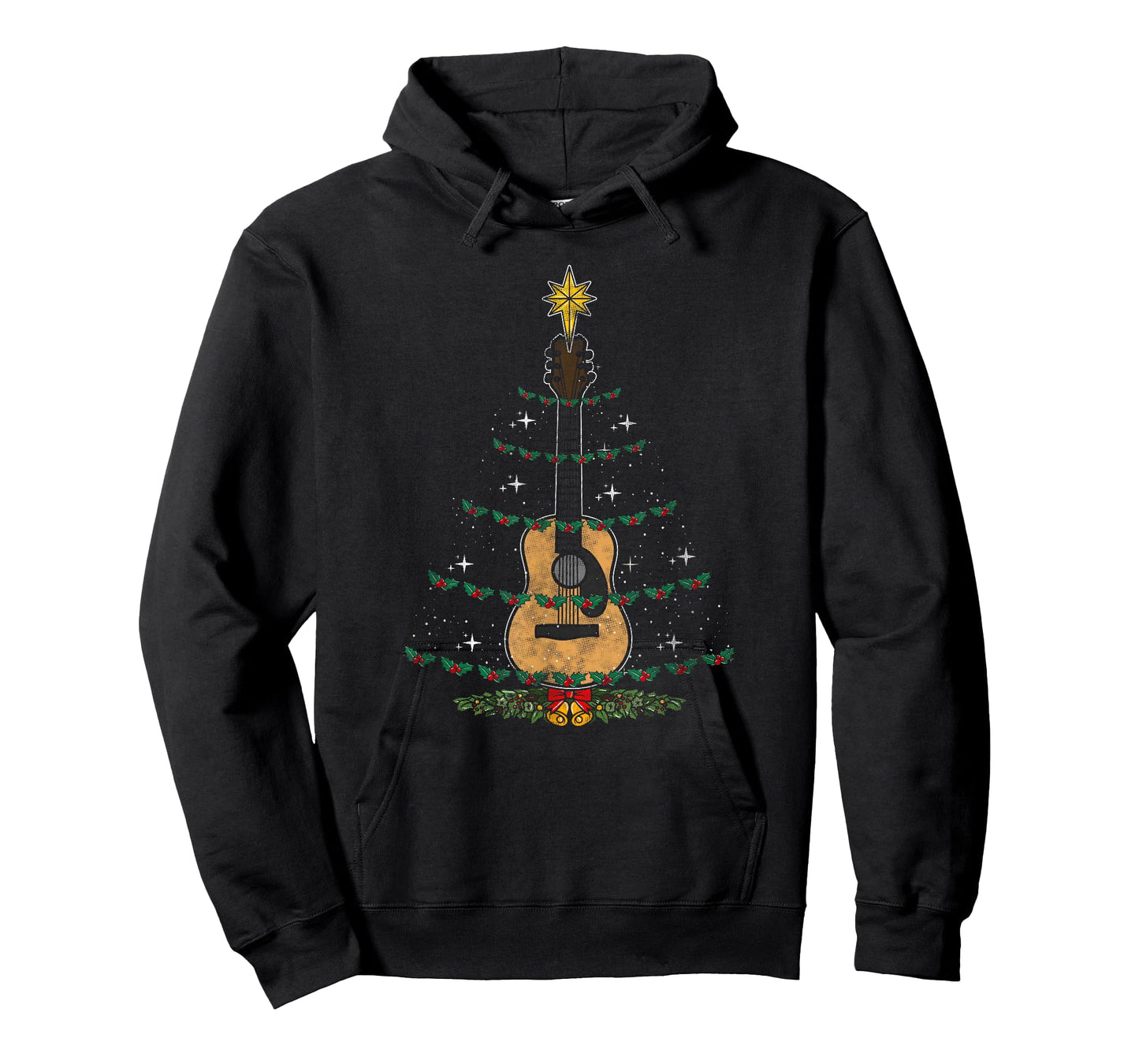 Christmas Guitar - Xmas Lights Guitarist T-Shirt