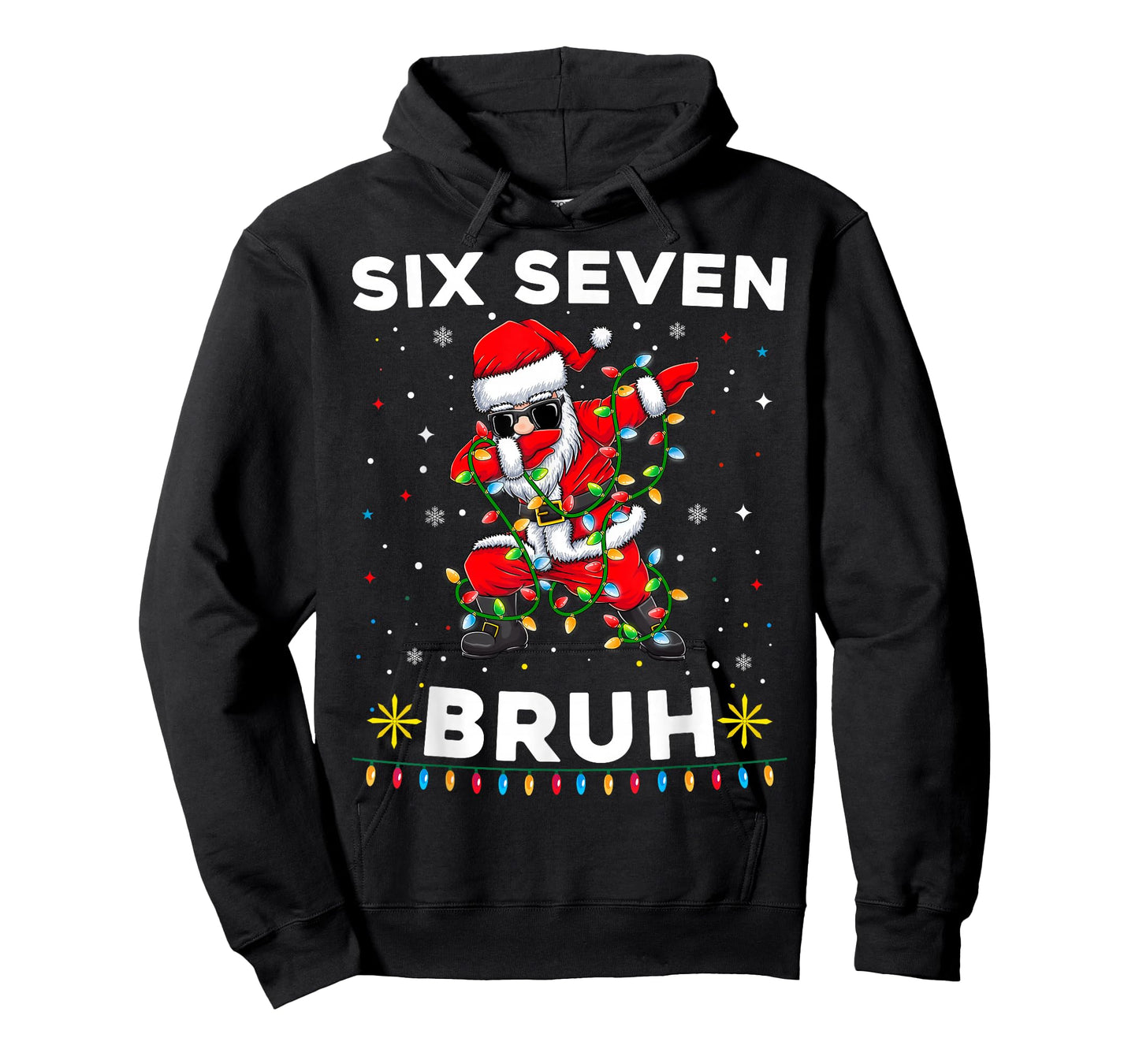 Six Seven Santa Christmas 6 7 Bruh Meme Gen Alpha Boys 67 T-Shirt