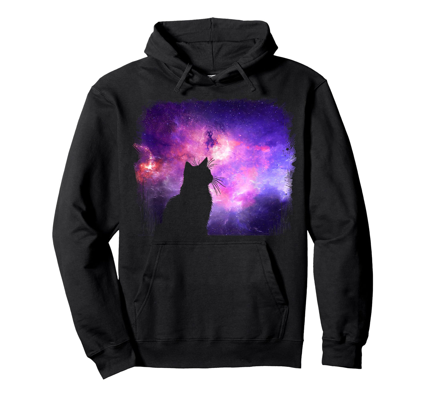 Cat and The Galaxy Cosmic Art Graphic Men Women Kids T-Shirt