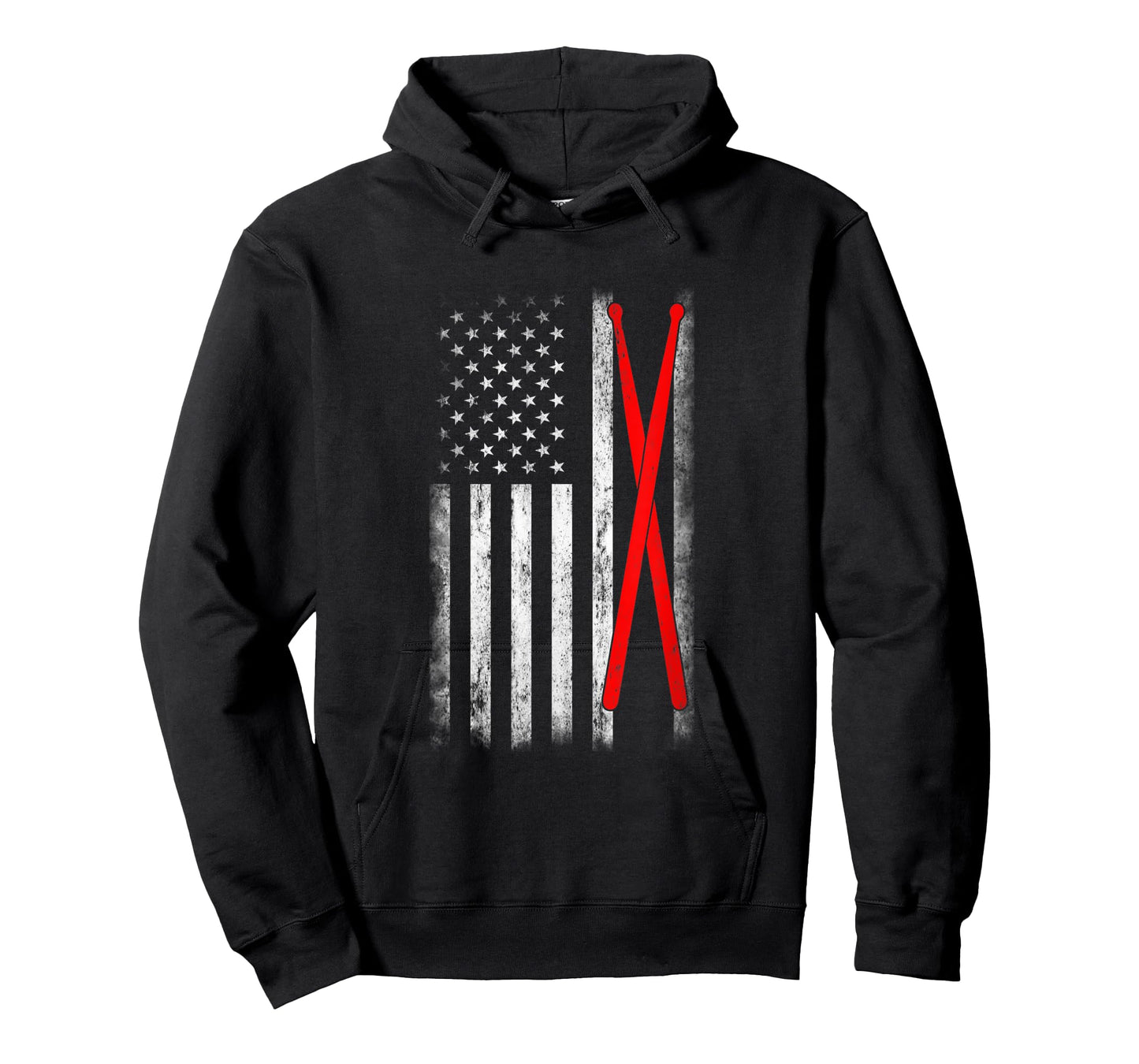 USA Flag 4th Of July Drum Sticks T-Shirt for Women Kids Men