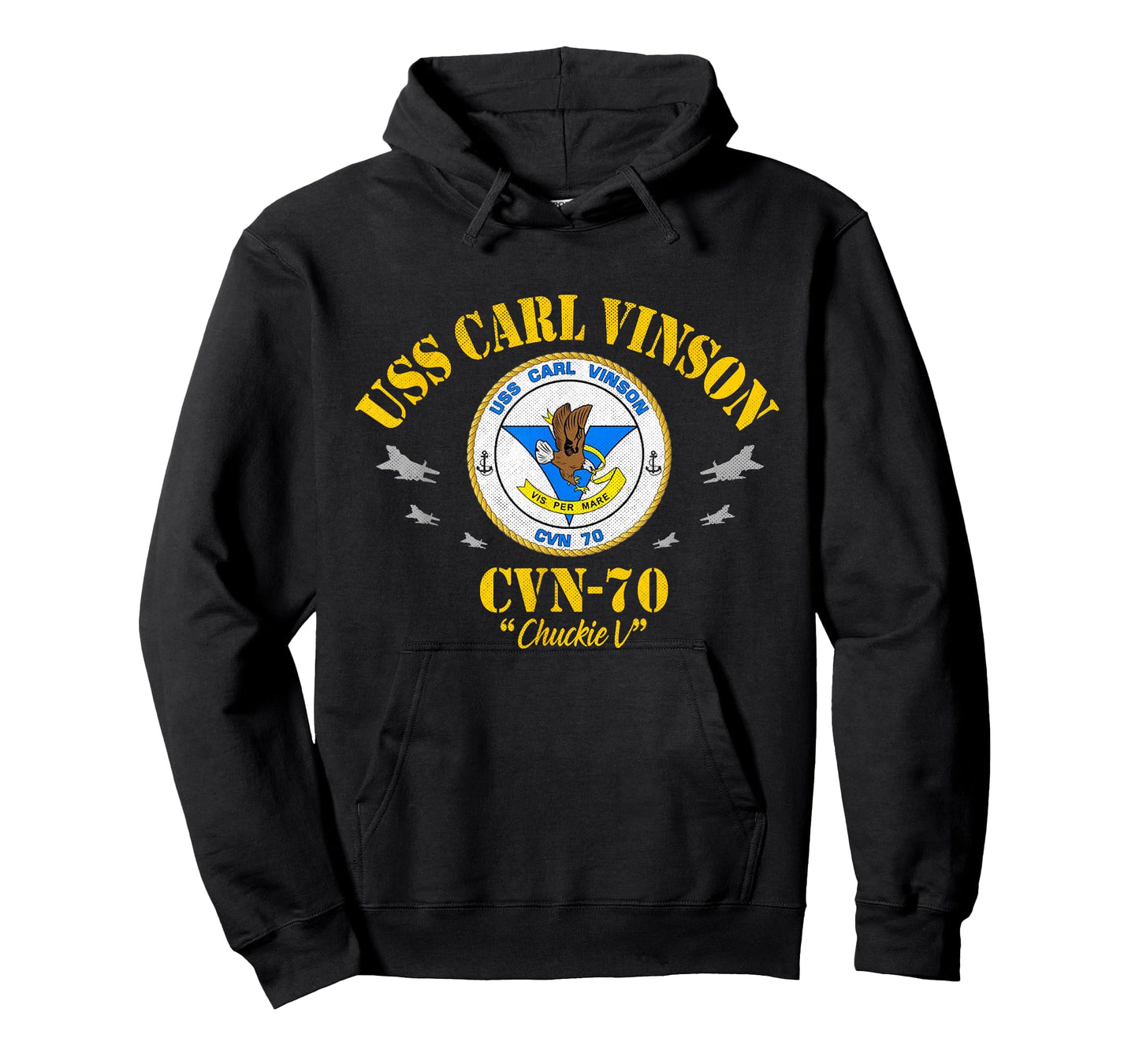 USS Carl Vinson (CVN-70) Aircraft Carrier Veteran Flag Mens T-Shirt