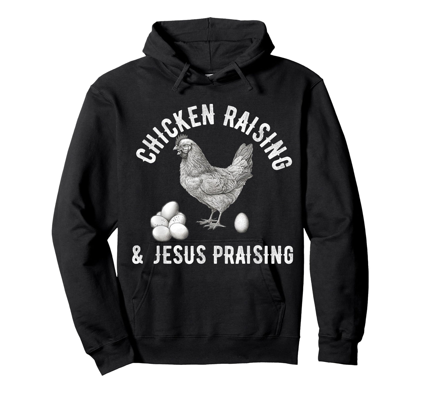 chicken raising & jesus praising Chicken Christian T-Shirt