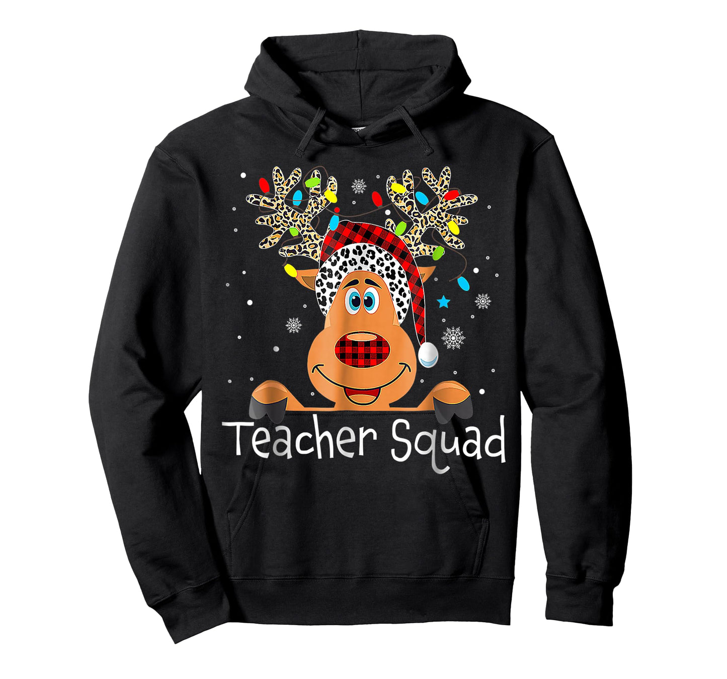 Teacher Squad Reindeer Christmas Xmas T-Shirt