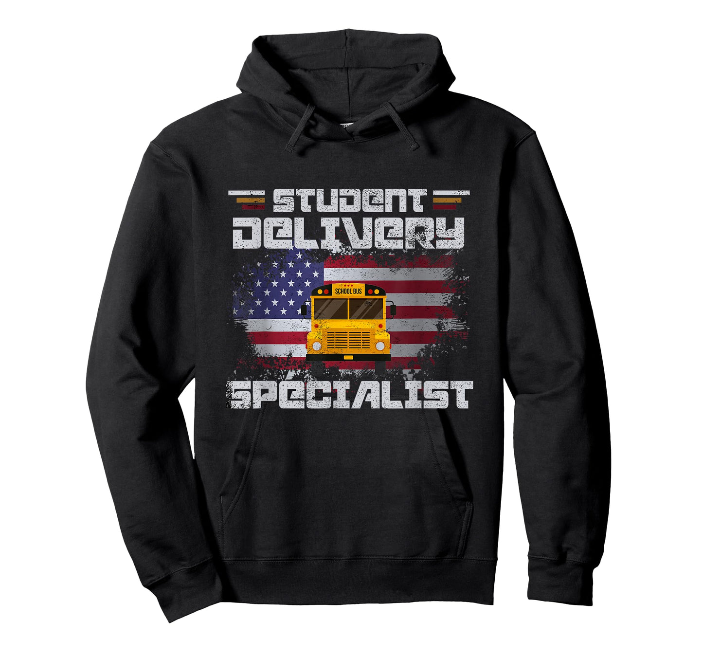 School Bus Driver's American Flag Pride | School Bus Driver T-Shirt