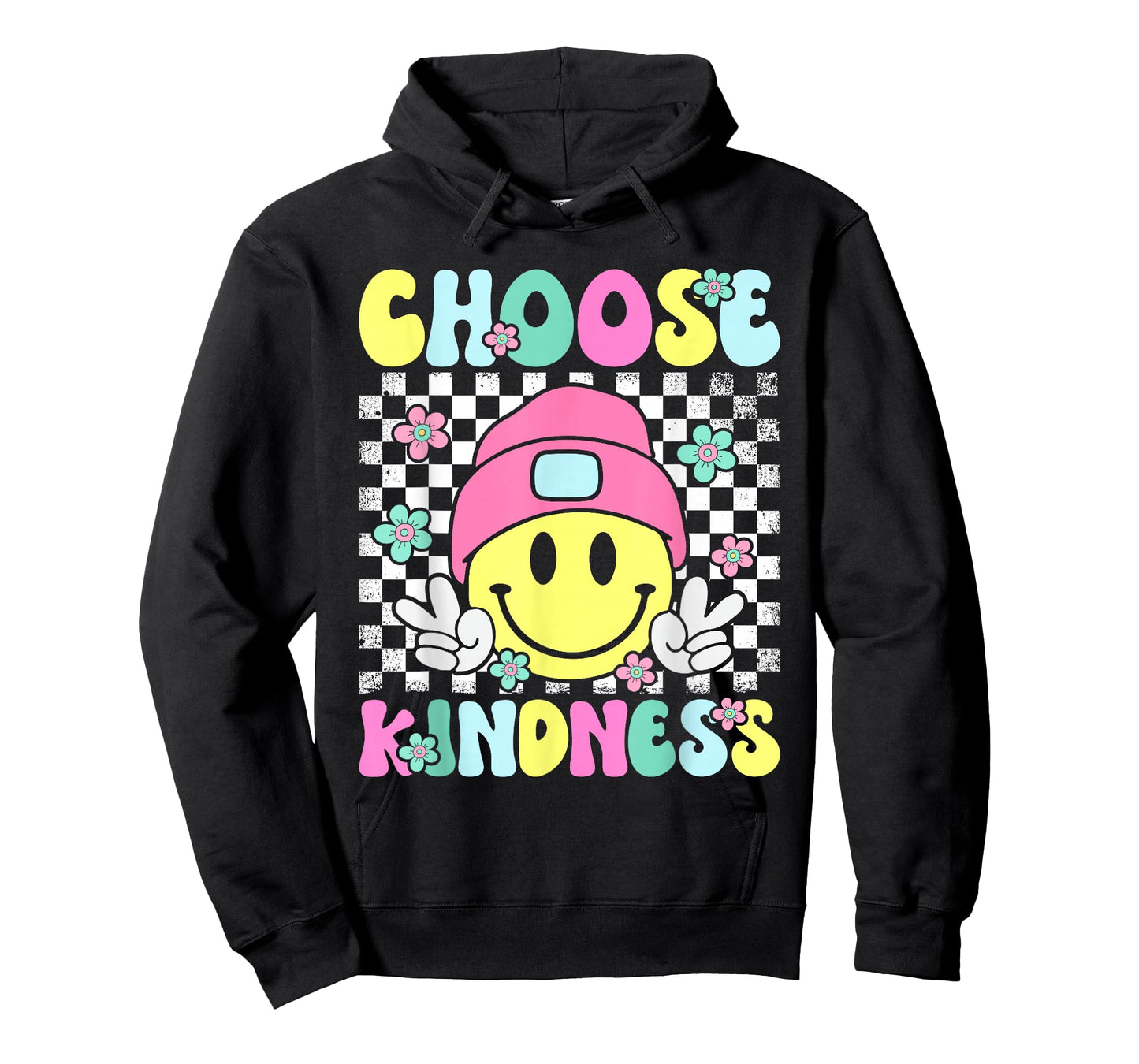 Choose Kindness Groovy Be Kind Inspirational Women Kids T-Shirt