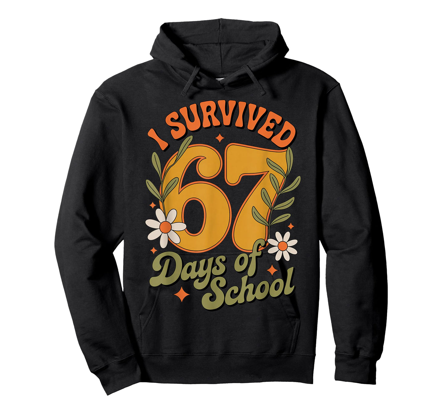 I Survived 67 Days of School Teachers Students Retro T-Shirt