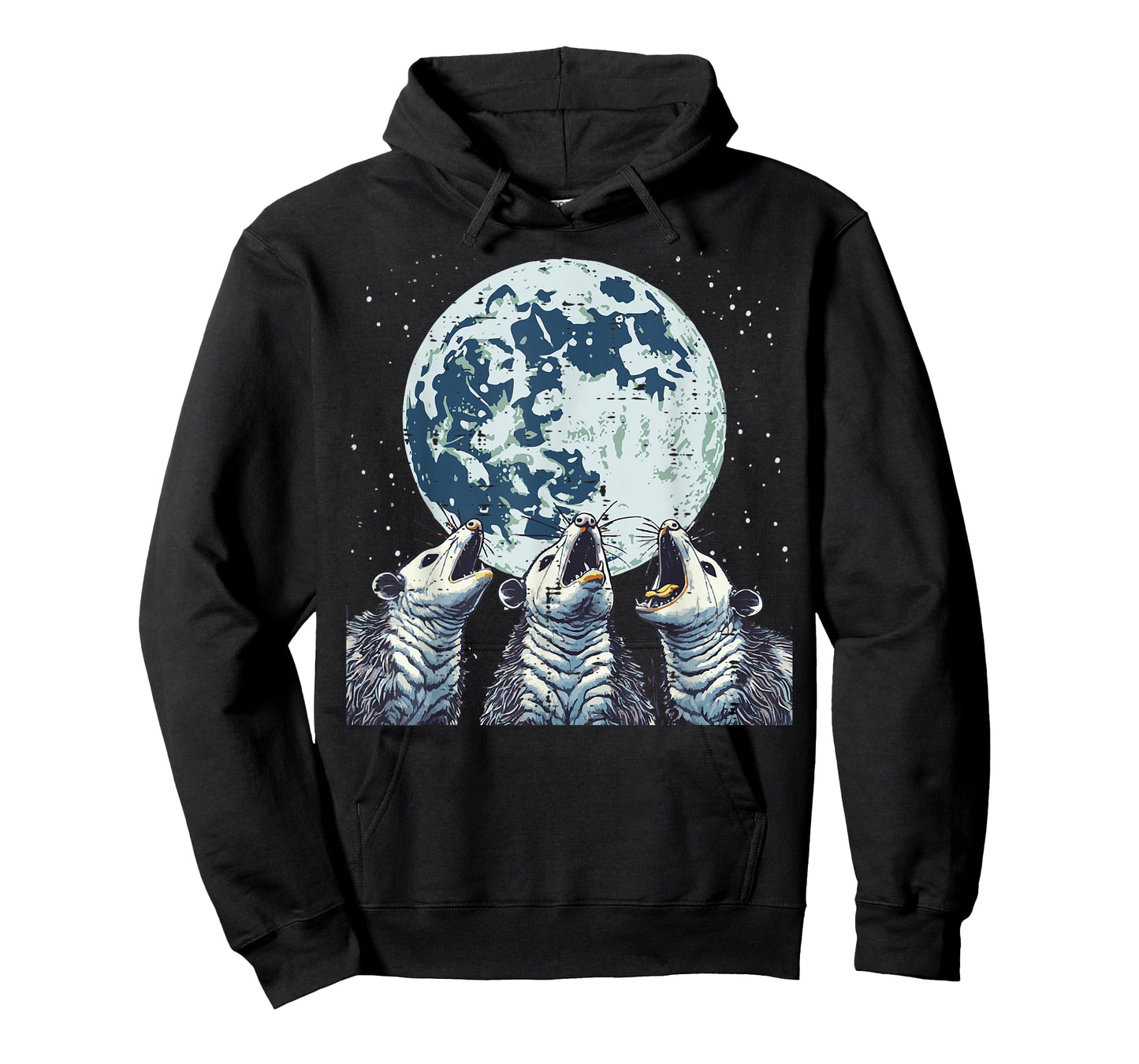 Opossums Cursed Moon Howl Funny Possum Meme Men Women Kids T-Shirt