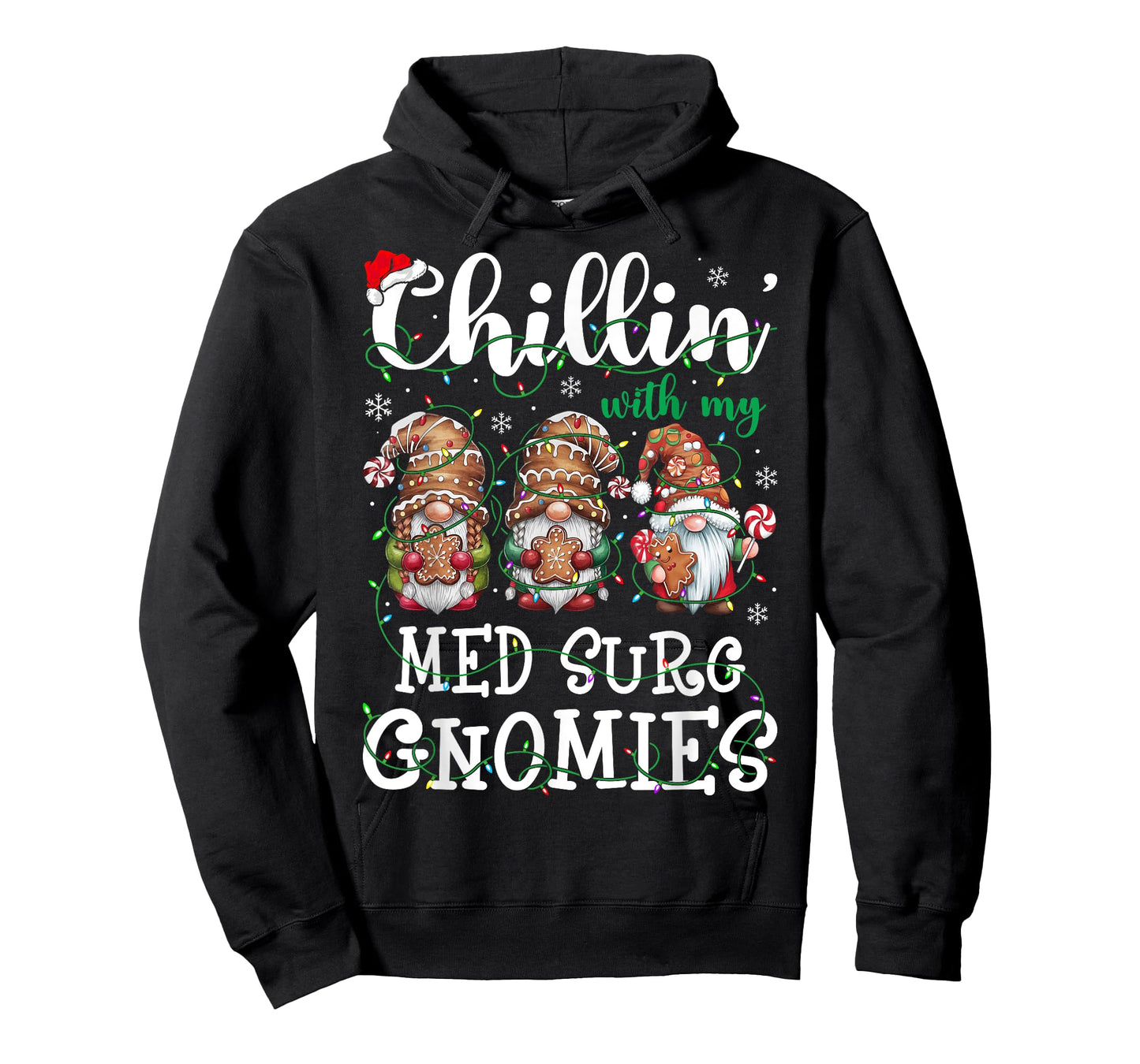 Chillin With My Med Surg Gnomies Christmas Nursing T-Shirt