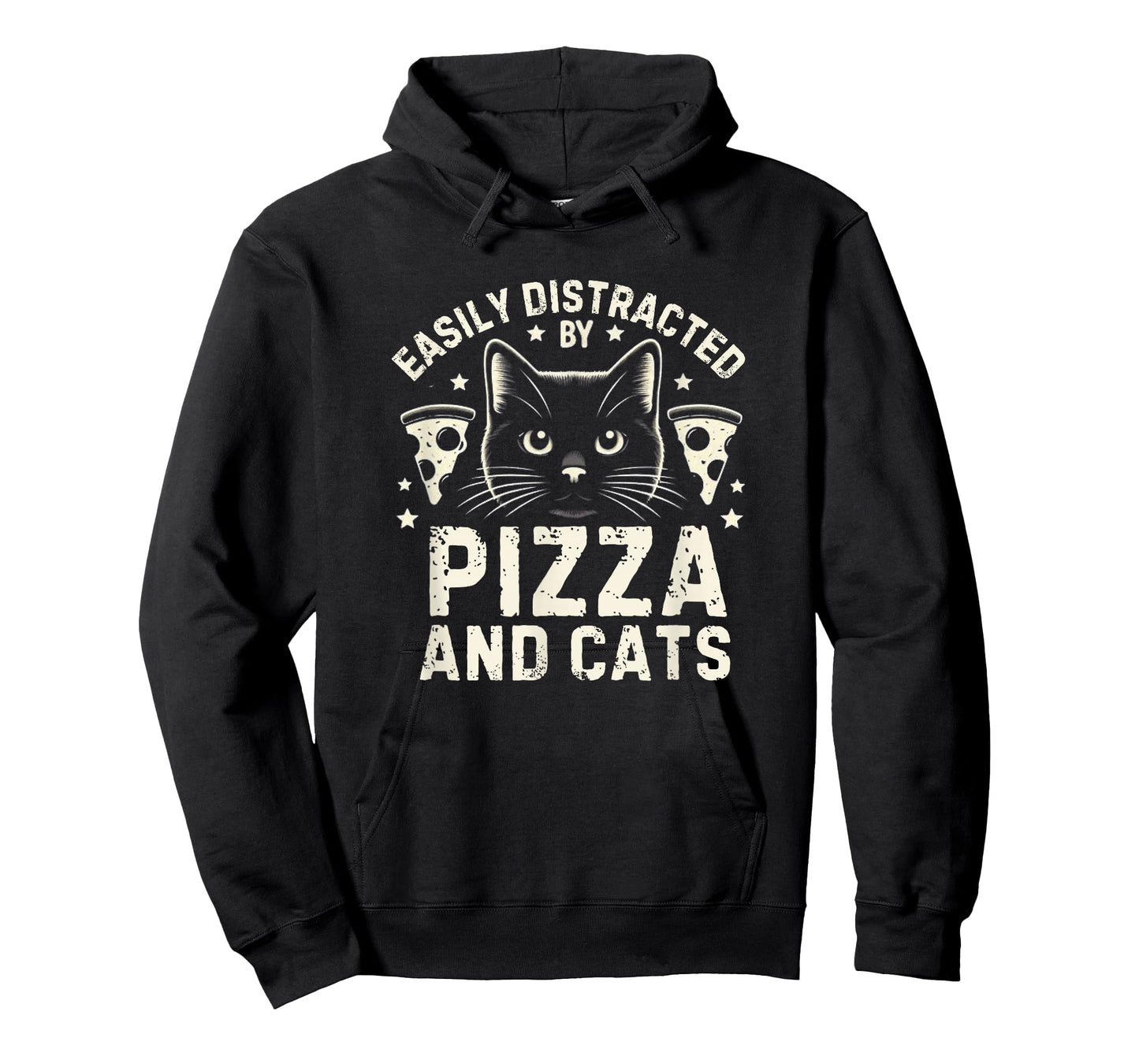 Funny Pizza Lover Foodie Pizza Pun Pizza and Cats T-Shirt