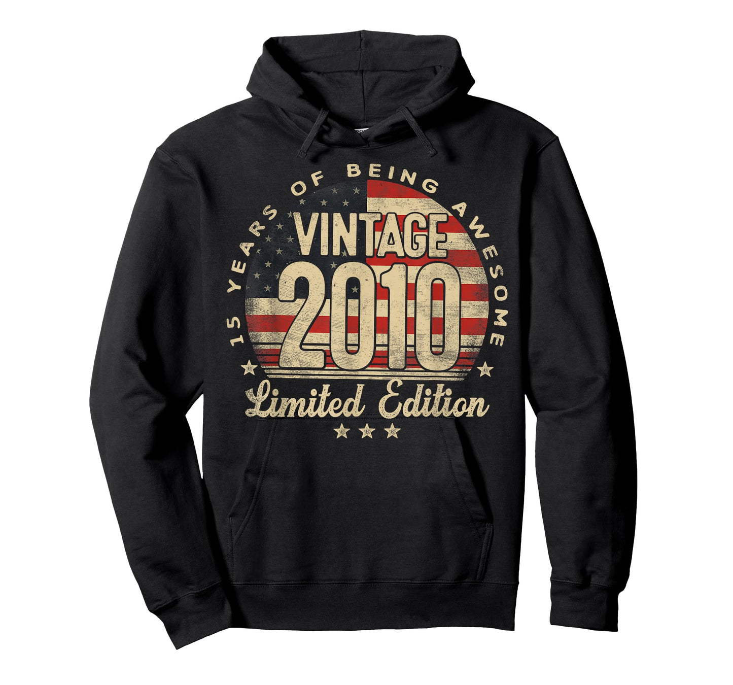 Vintage 2010 Limited Edition 15-Year-Old Gifts USA Flag T-Shirt