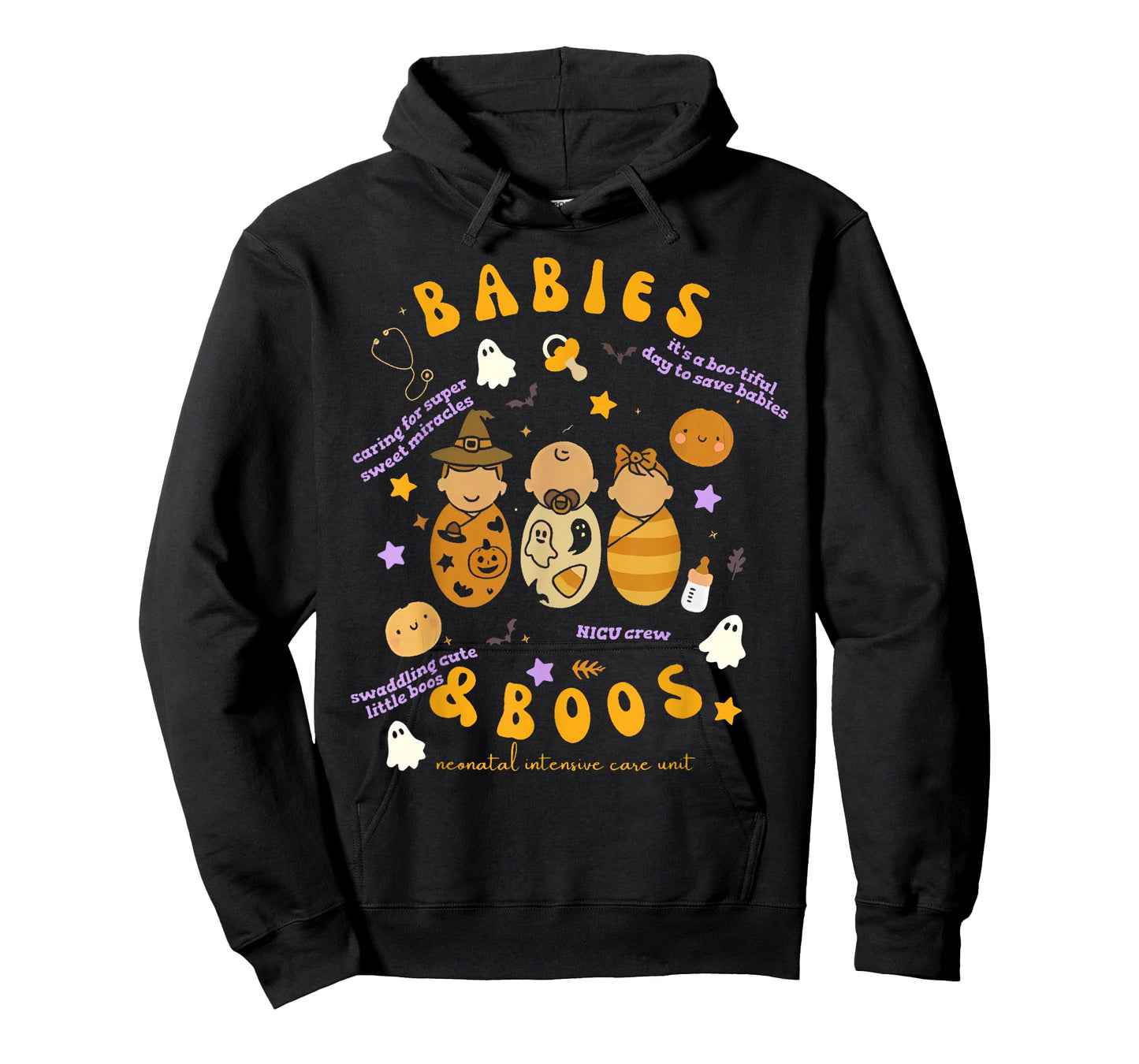 Babies Boos Halloween Nicu Nurse Halloween T-Shirt