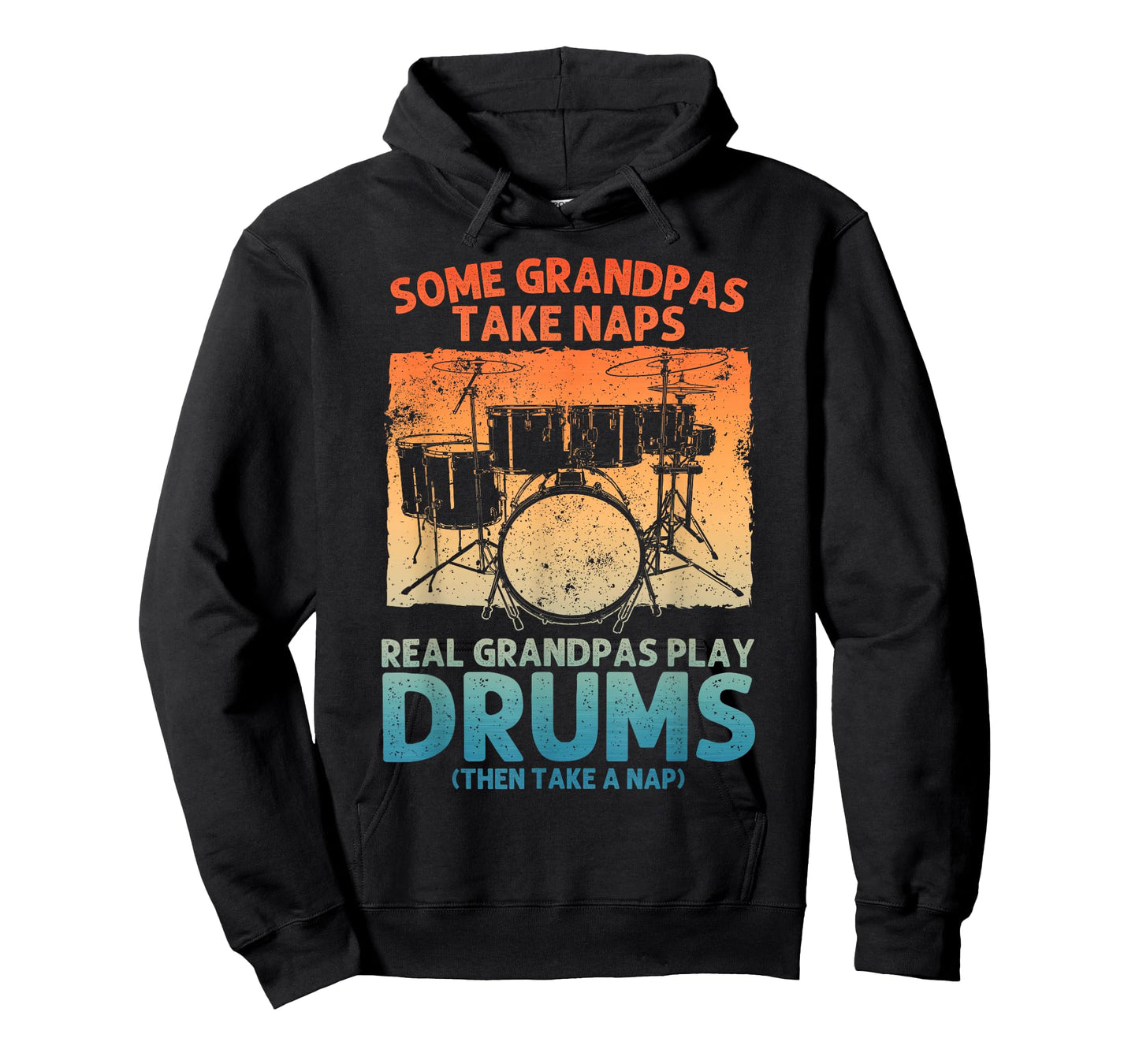 Funny Drummer Art for Grandpa Men Drumline Drumming Drummer T-Shirt