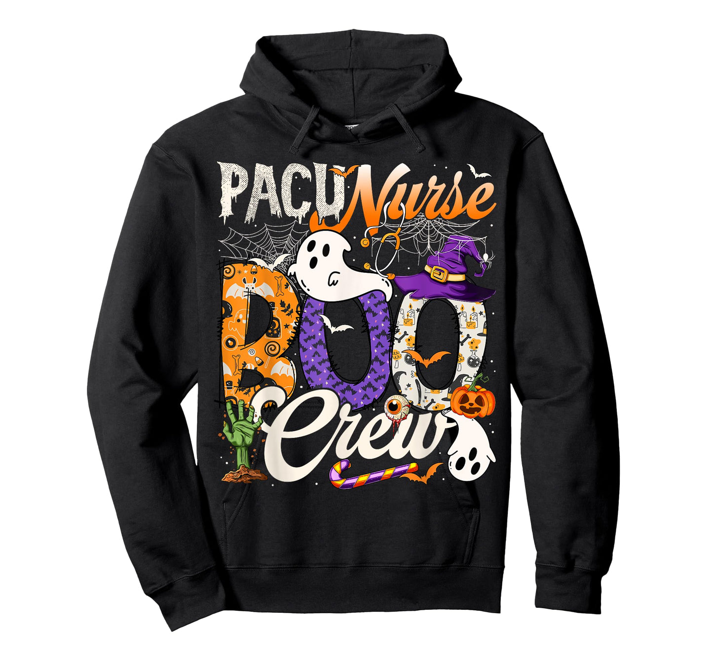 Cute PACU Nurse Boo Crew Nurse Halloween Ghost Costume T-Shirt