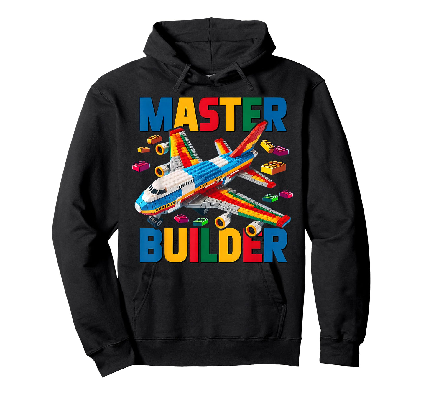 Master Builder Airplane Toy Kids Boys Building Blocks Brick T-Shirt