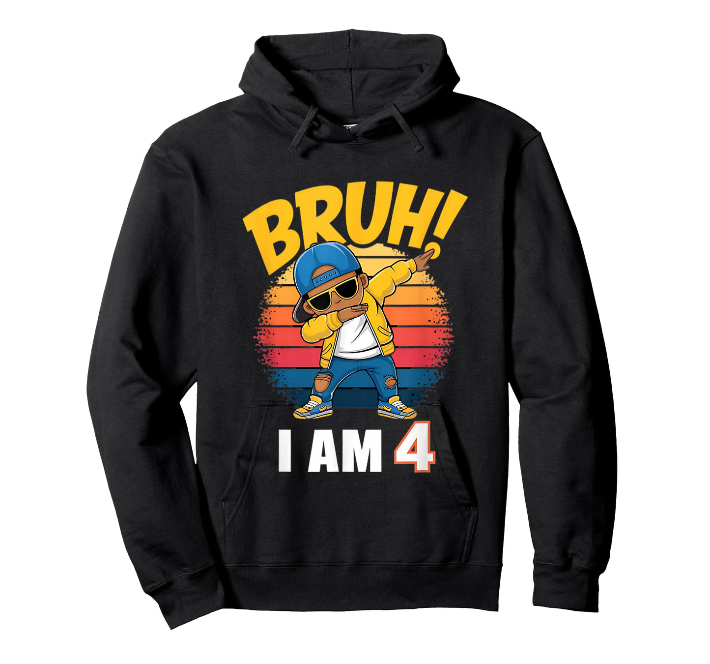 Bruh I Am 4 Dabbing 4th Birthday T-Shirt