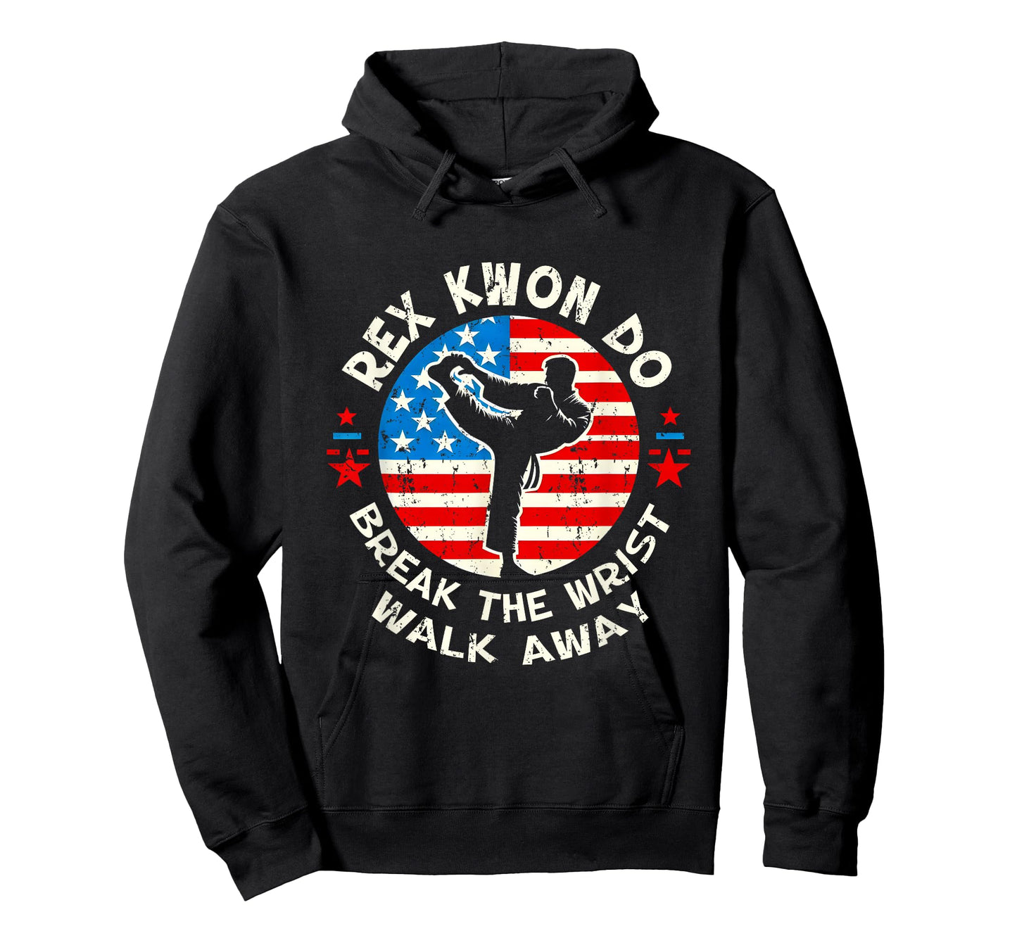 Rex Kwon Do American Flag Taekwondo Martial Art Sport T-Shirt