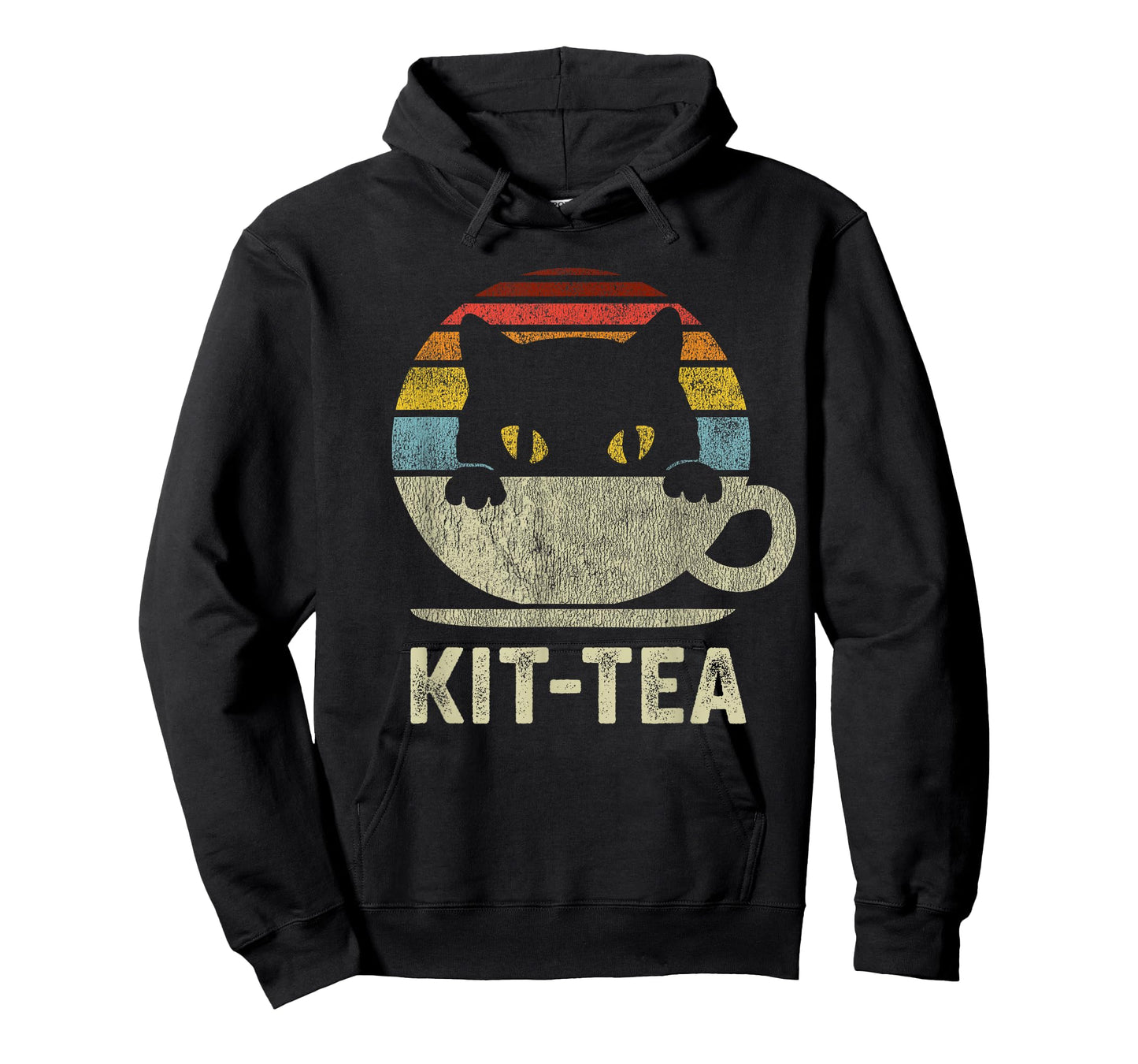 Kit Tea Black Kitty Cat Tea Lover Gift T-Shirt
