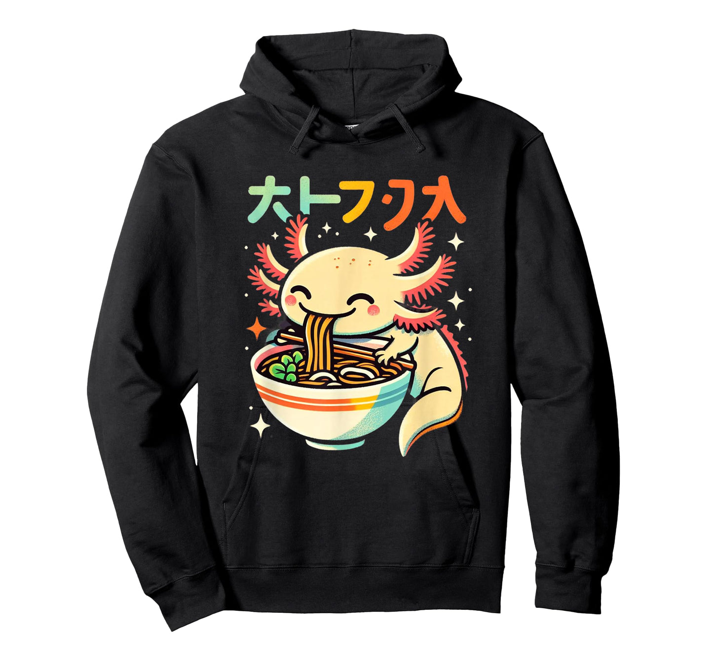 Axolotl Ramen Kawaii Neko Japanese Noodles Aesthetic T-Shirt
