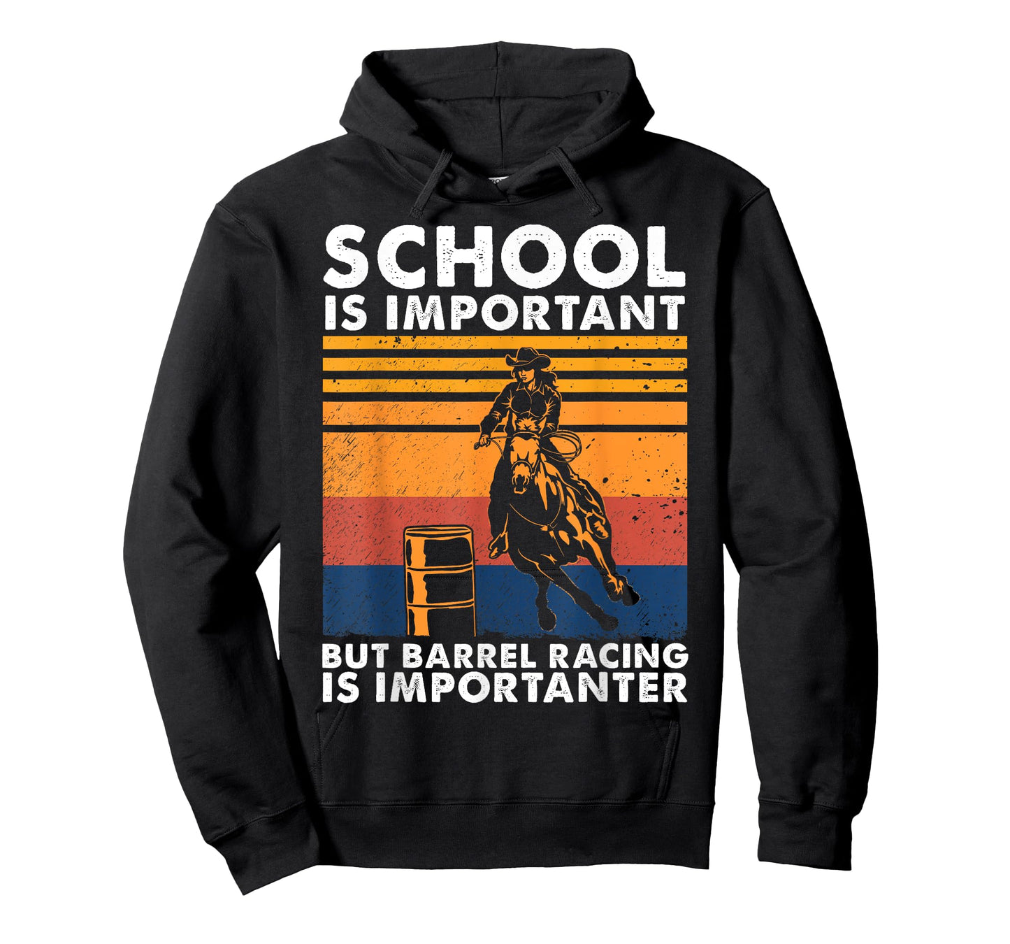 School Is Important But Barrel Racing Is Importanter Funny T-Shirt