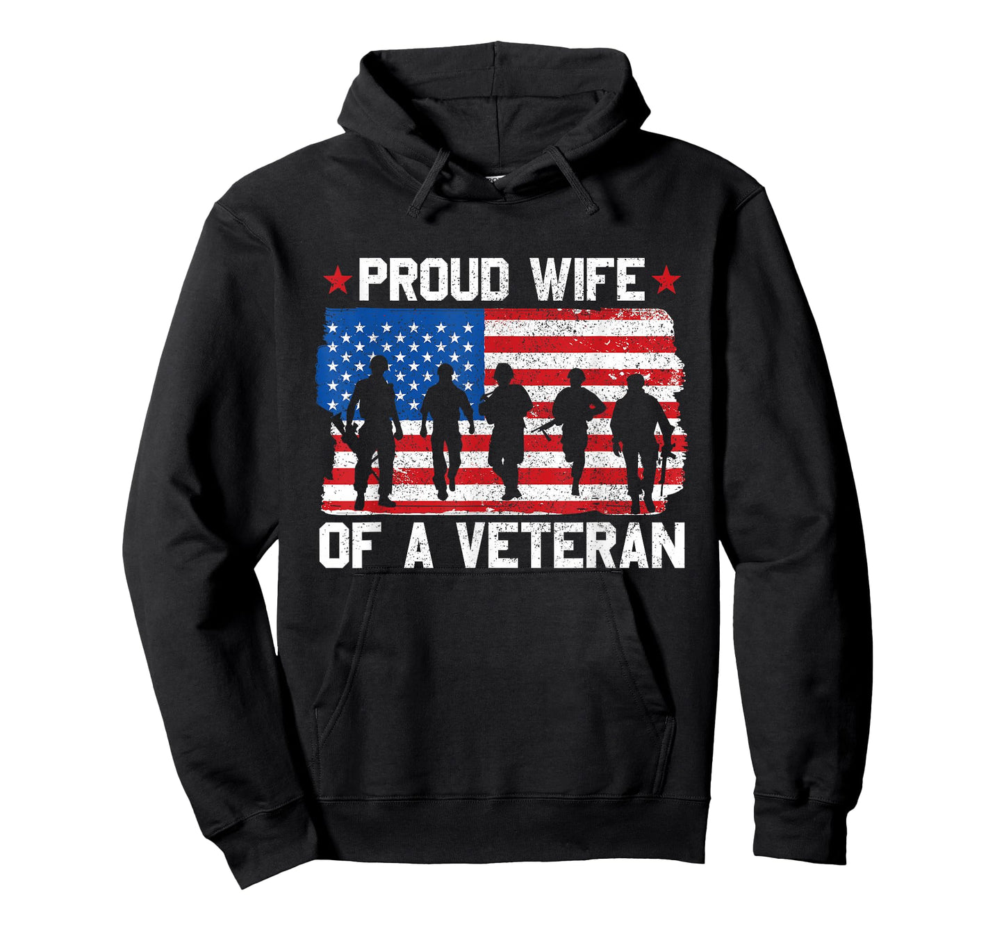 wife of veteran american memorial day us patriotic design T-Shirt