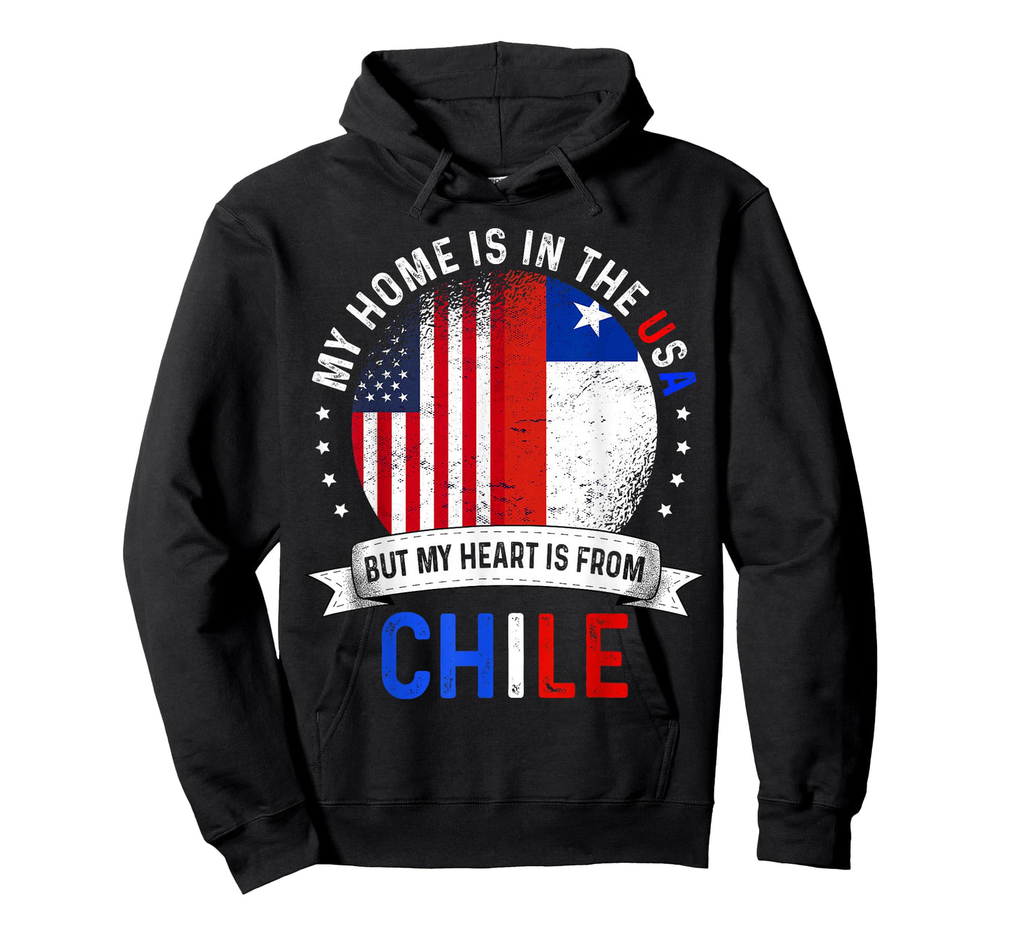 Chilean American Patriot Heart is from Chile Flag T-Shirt