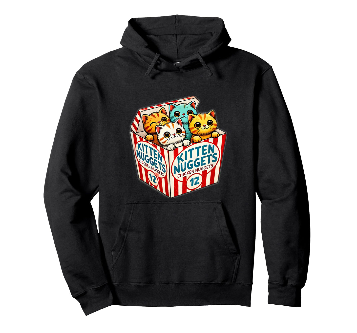 Kitten Nuggets Food Pun Cat Lover Chicken Nuggets T-Shirt